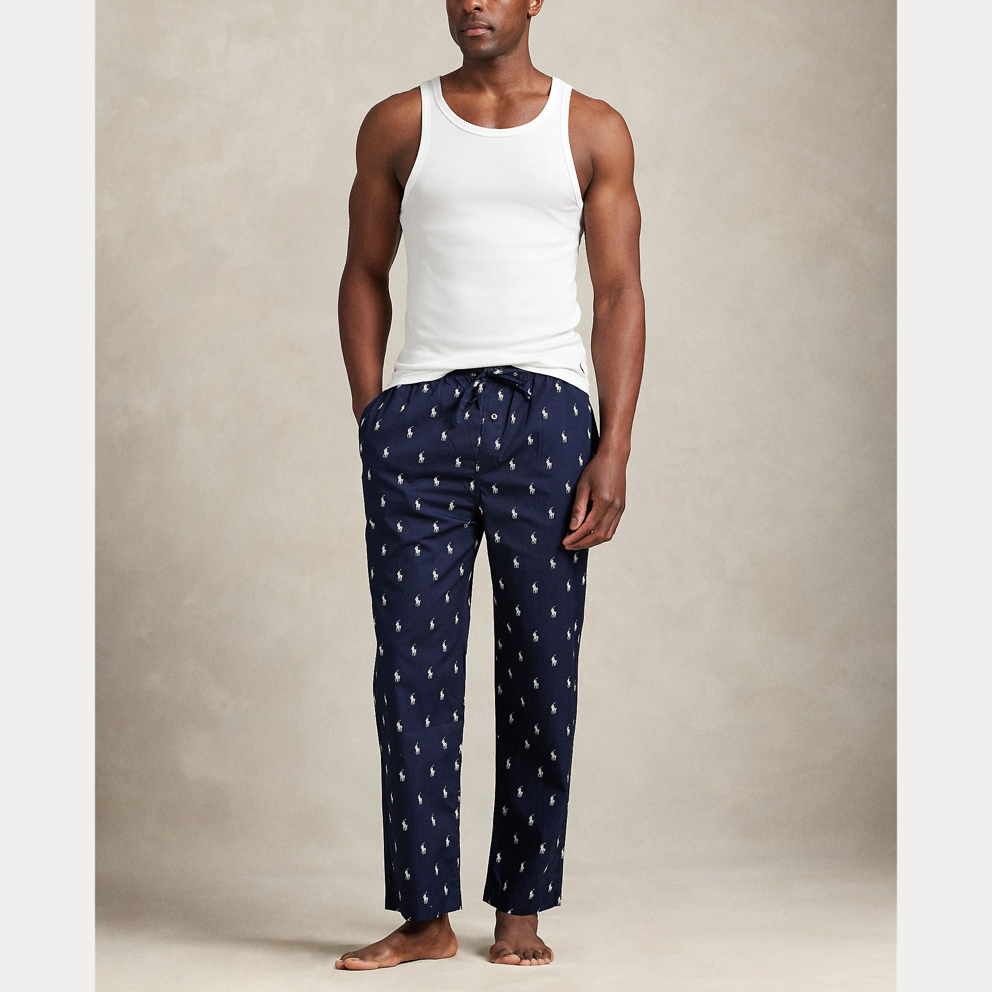 Polo Ralph Lauren miesten pyjamahousut Sleep Bottom, tummansininen