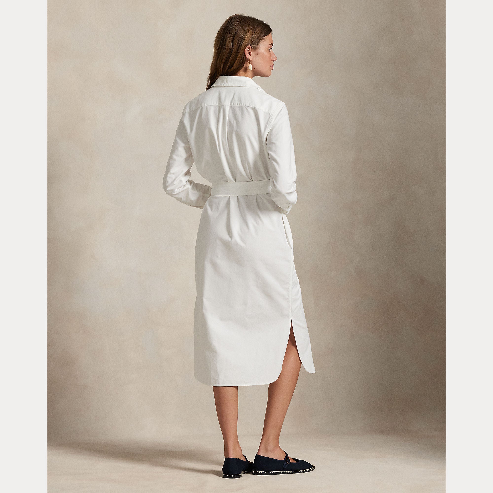 Polo Ralph Lauren naisten paitamekko Cory Dress LS, valkoinen