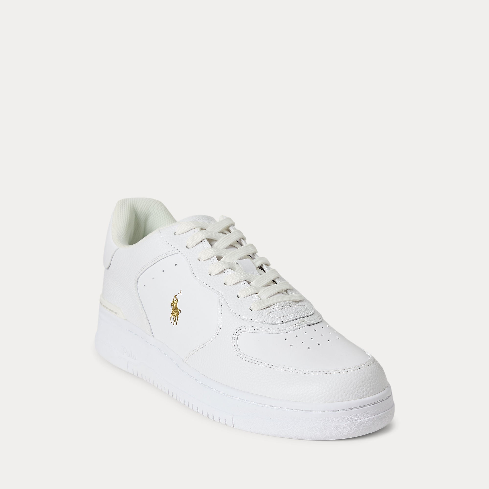 Polo Ralph Lauren Unisex tennarit Masters CRT-Sneaker White Gold, valkoinen