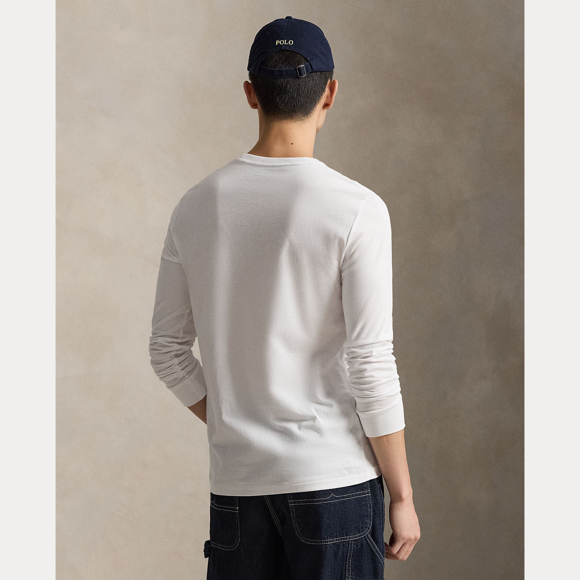 Polo Ralph Lauren miesten pitkähihainen paita Long Sleeve T-shirt, valkoinen