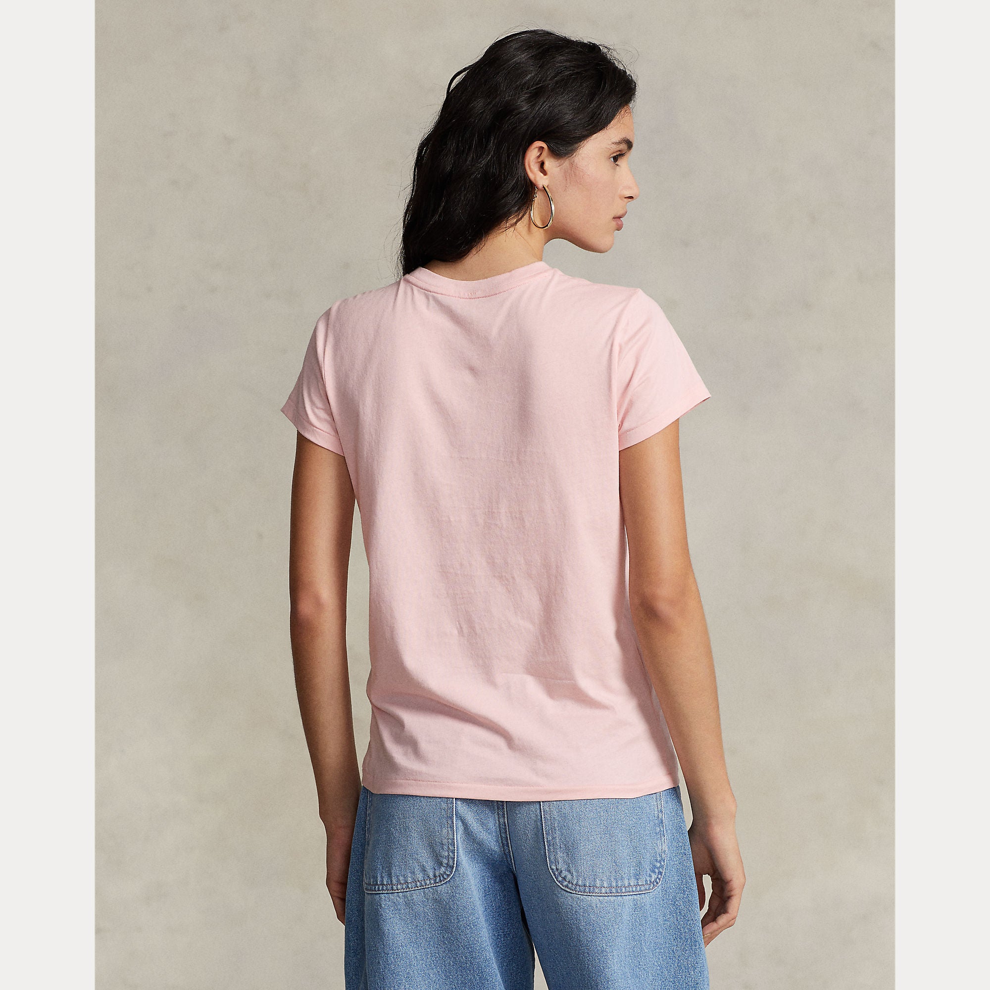 Polo Ralph Lauren naisten t-paita New RLTPP-Short Sleeve T-Shirt, vaaleanpunainen