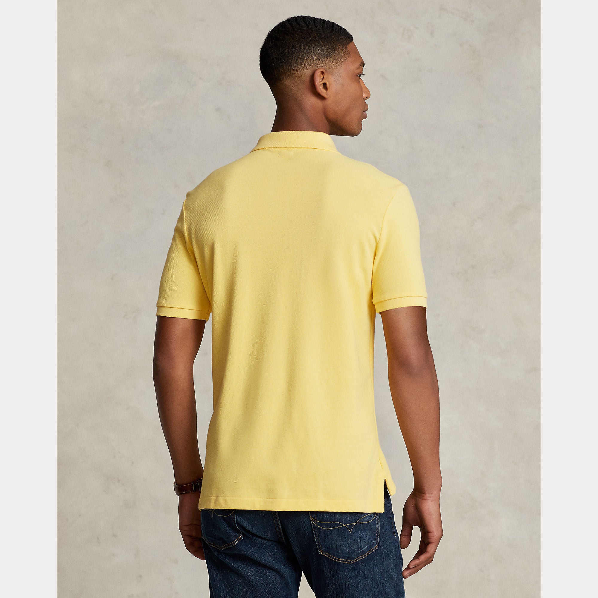 Polo Ralph Lauren miesten pikeepaita Iconic Mesh Polo Shirt, keltainen