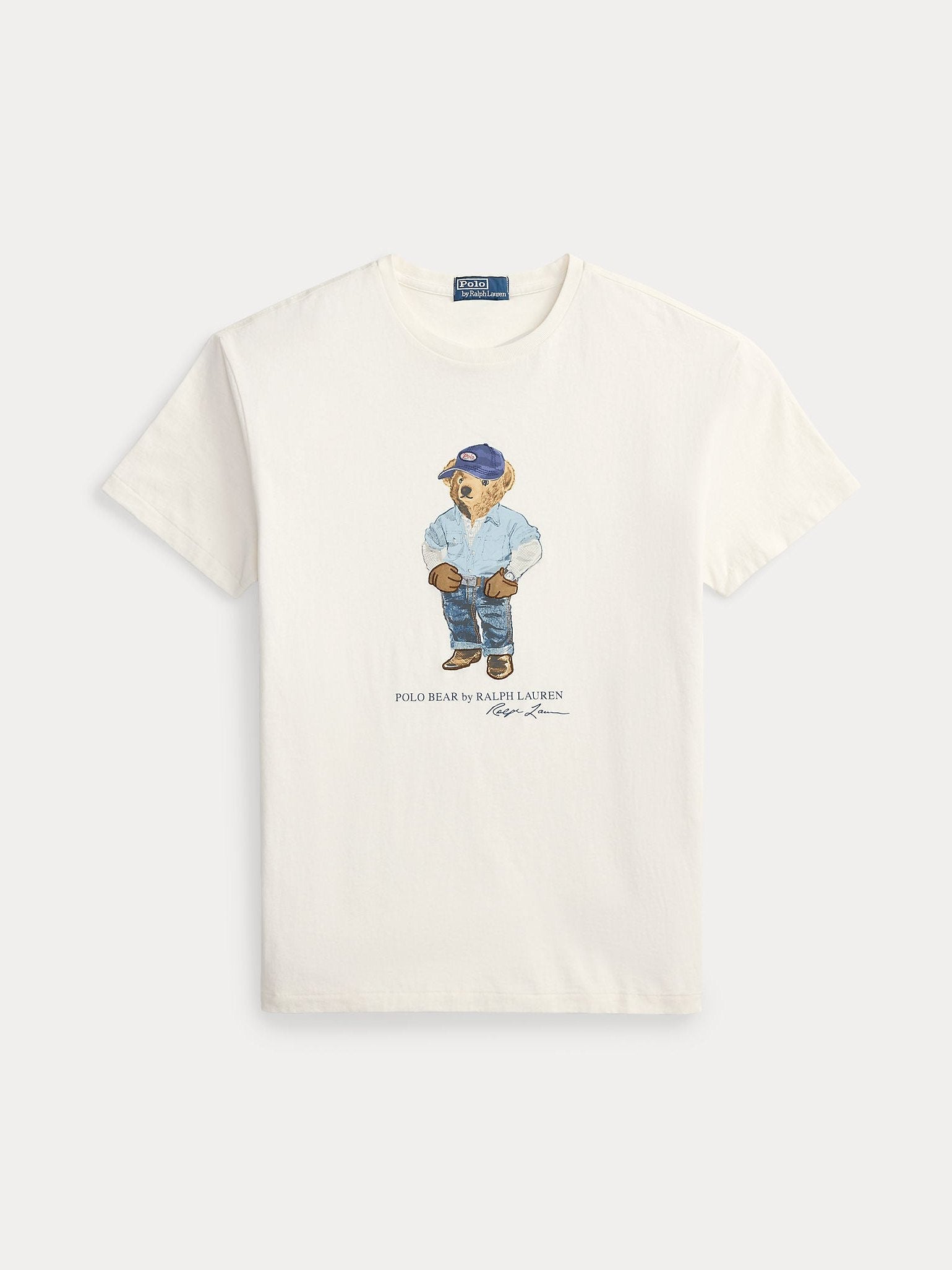 Polo Ralph Lauren miesten t-paita Bear Mechanic Anniversary, valkoinen