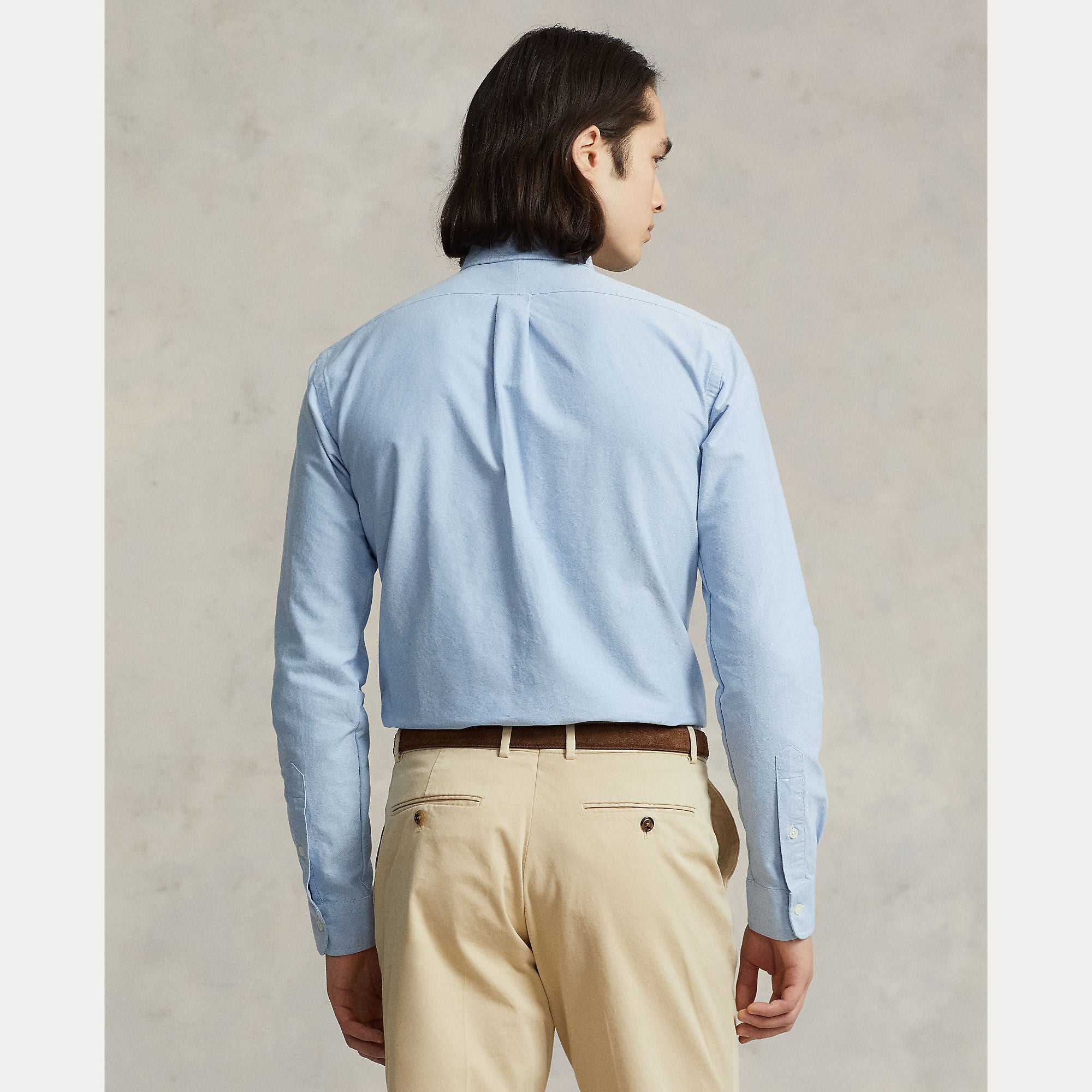 Polo Ralph Lauren miesten kauluspaita Custom Fit Oxford Shirt, vaaleansininen