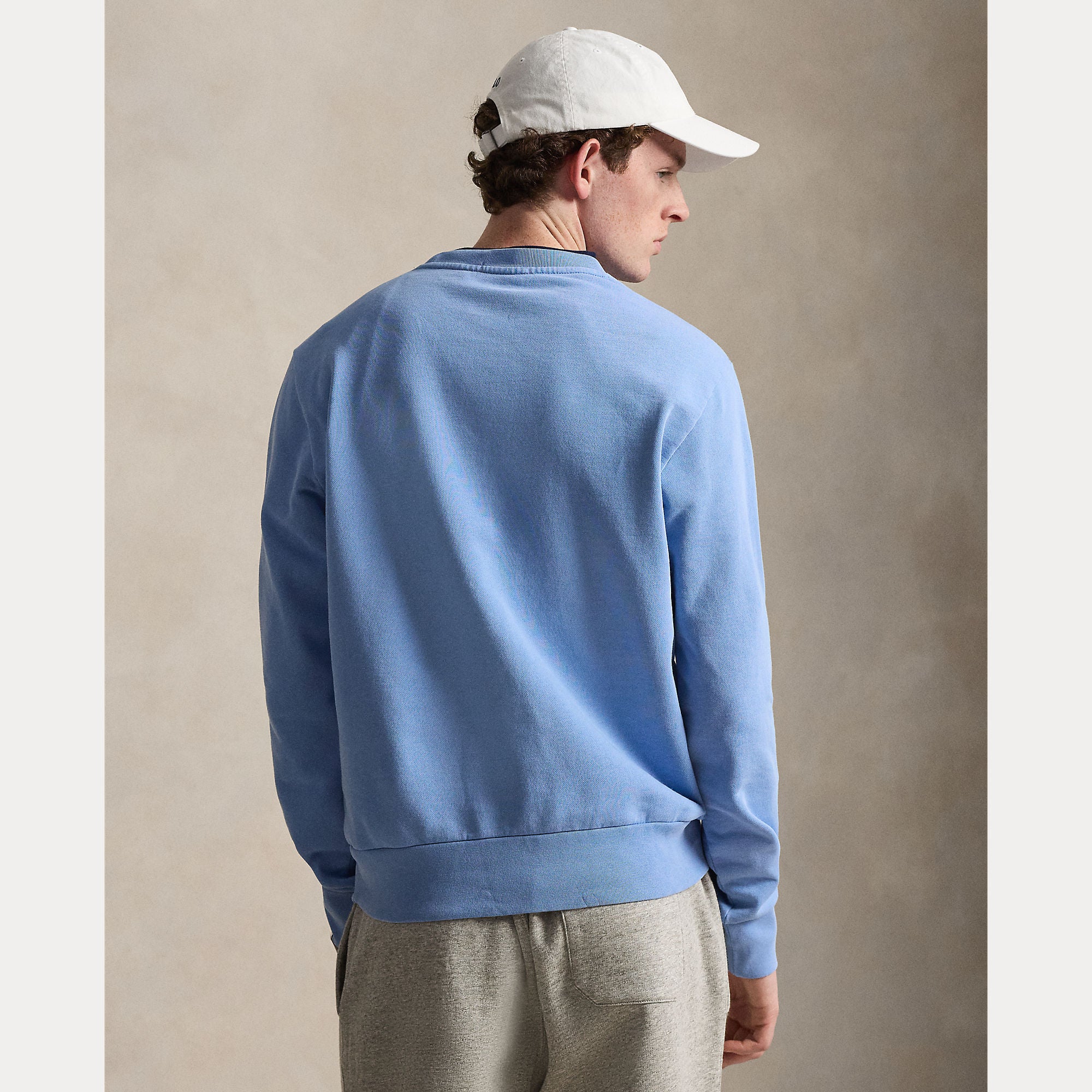 Polo Ralph Lauren miesten collegepaita Long Sleeve C Neck, vaaleansininen