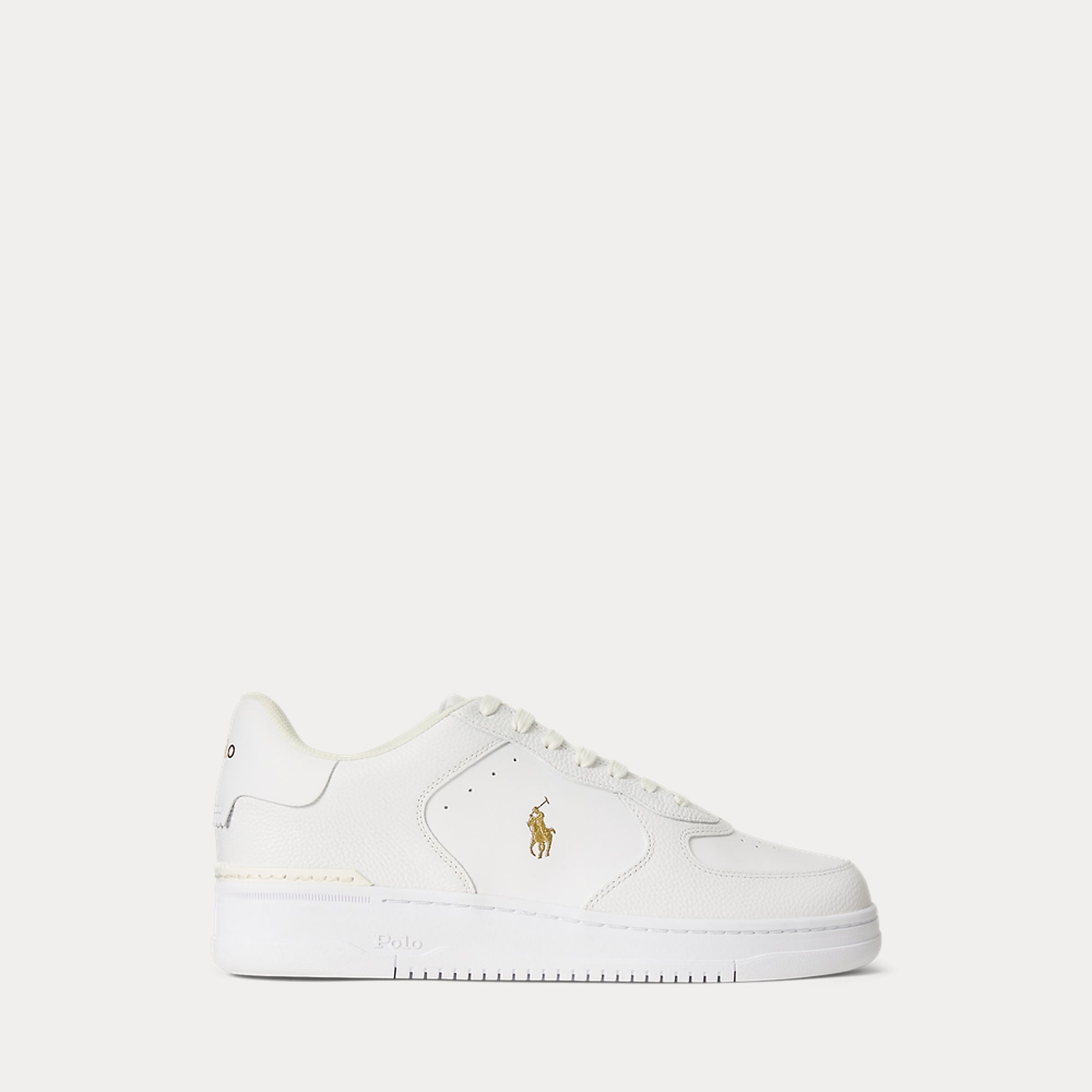 Polo Ralph Lauren Unisex tennarit Masters CRT-Sneaker White Gold, valkoinen