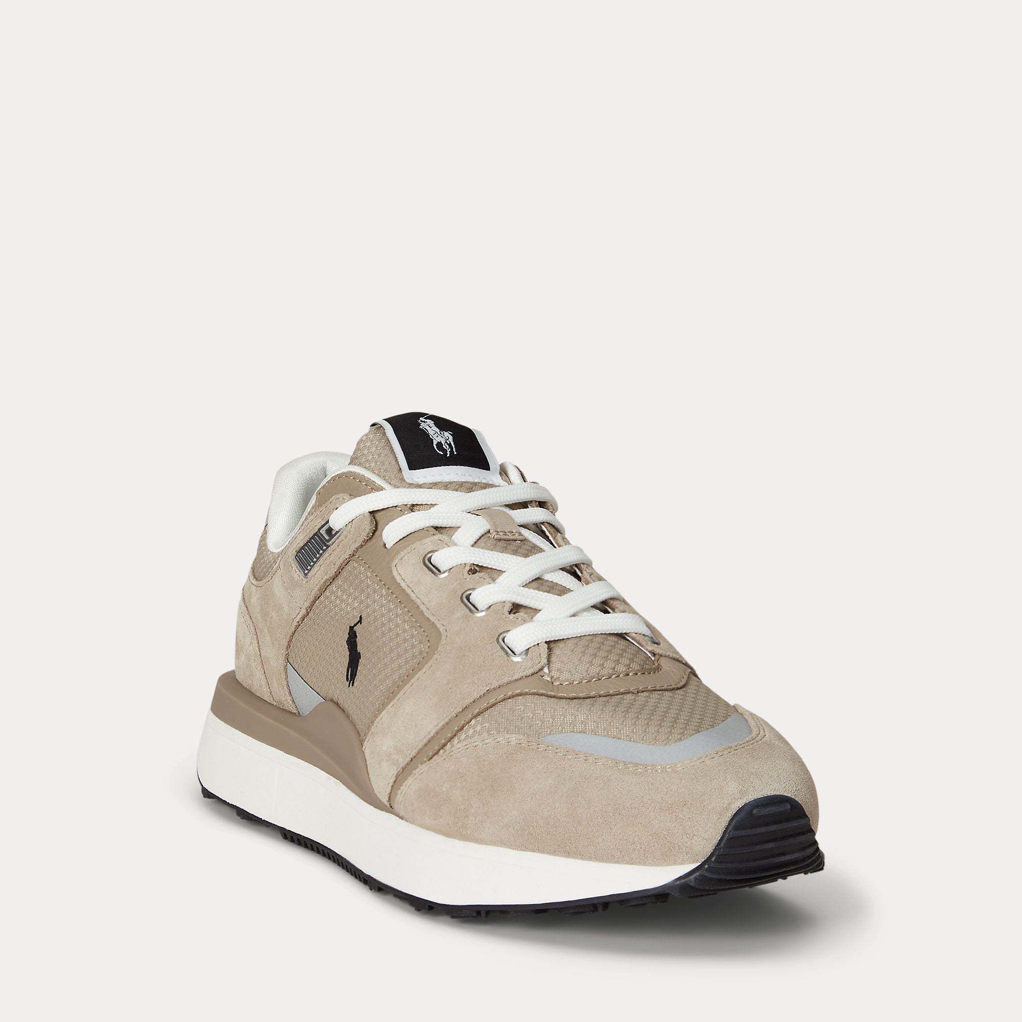 Polo Ralph Lauren miesten Lenkkarit Train 89 V2-Sneakers-Low Top Lace, Vaalea beige