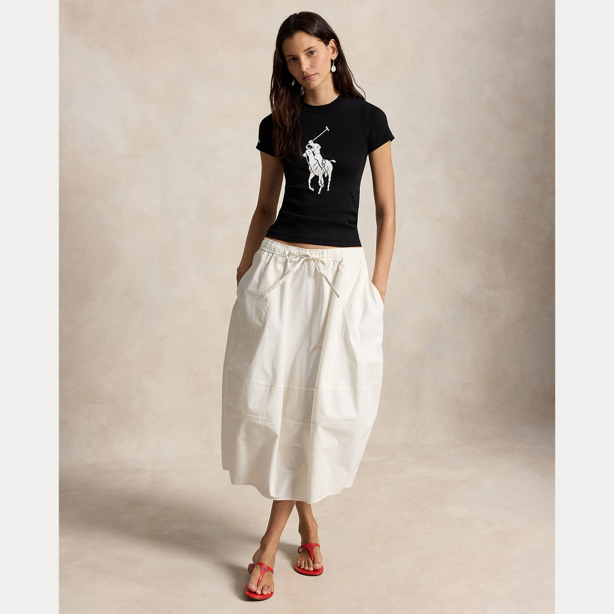 Polo Ralph Lauren naisten T-paita Knit T-Shirt, musta