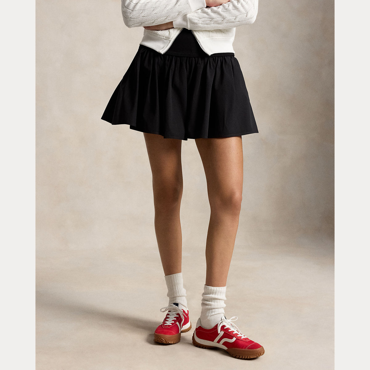 Polo Ralph Lauren naisten hame Woven-A Line-Skirt, musta