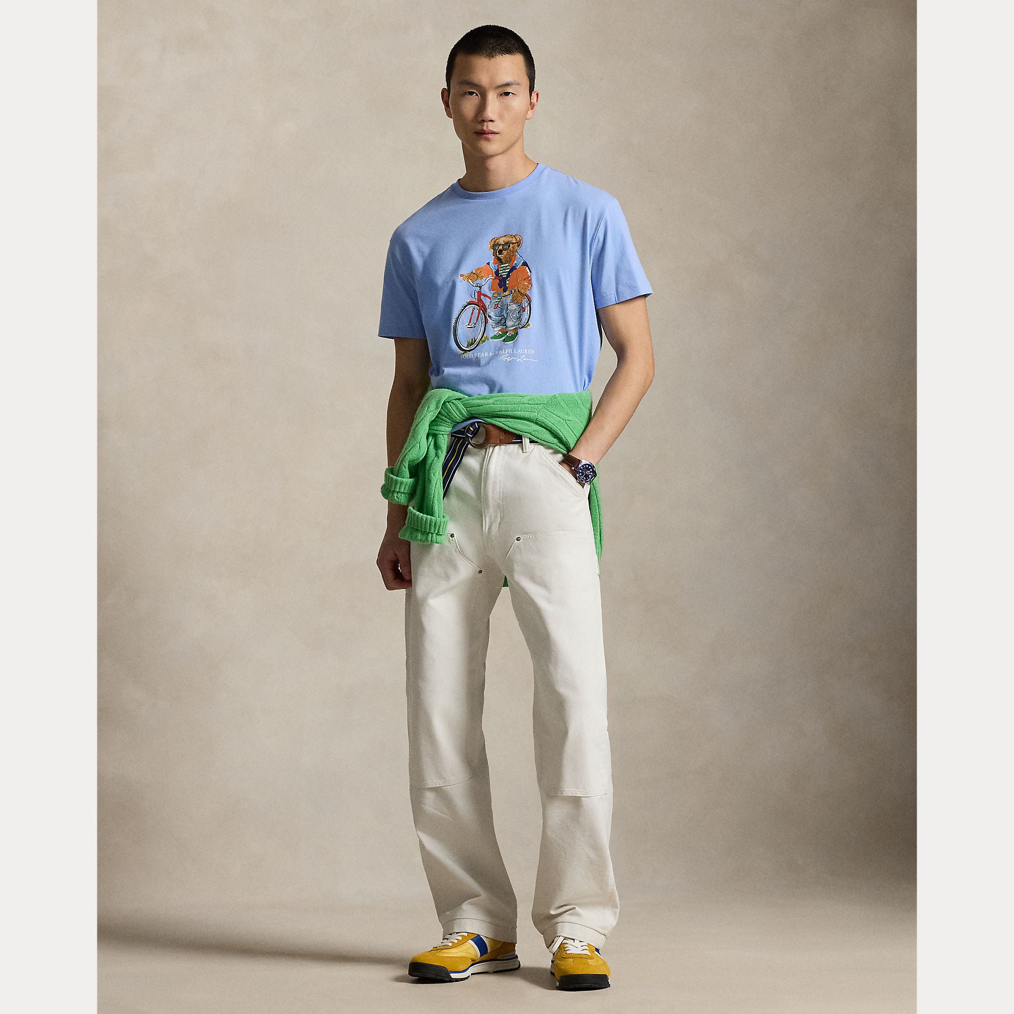 Polo Ralph Lauren miesten T-paita Polo Bear, Vaaleansininen