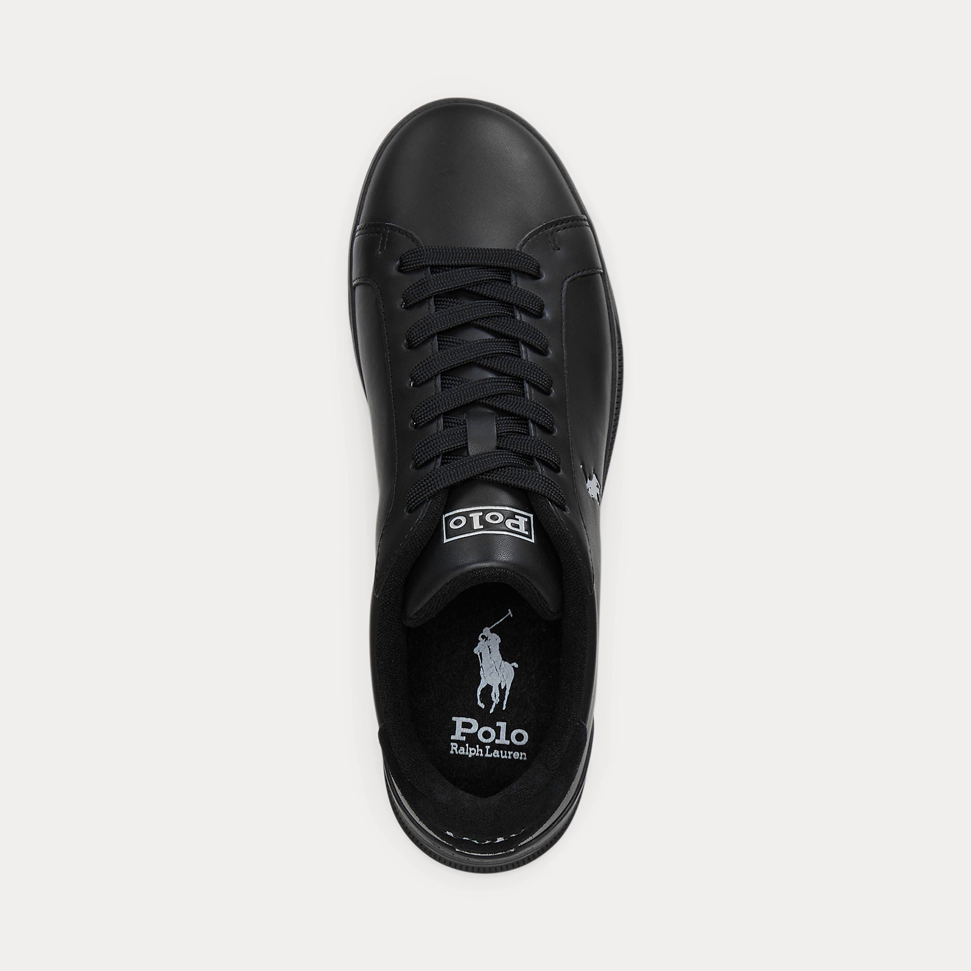 Polo Ralph Lauren miesten tennarit HRT CRT II Leather Sneaker, musta
