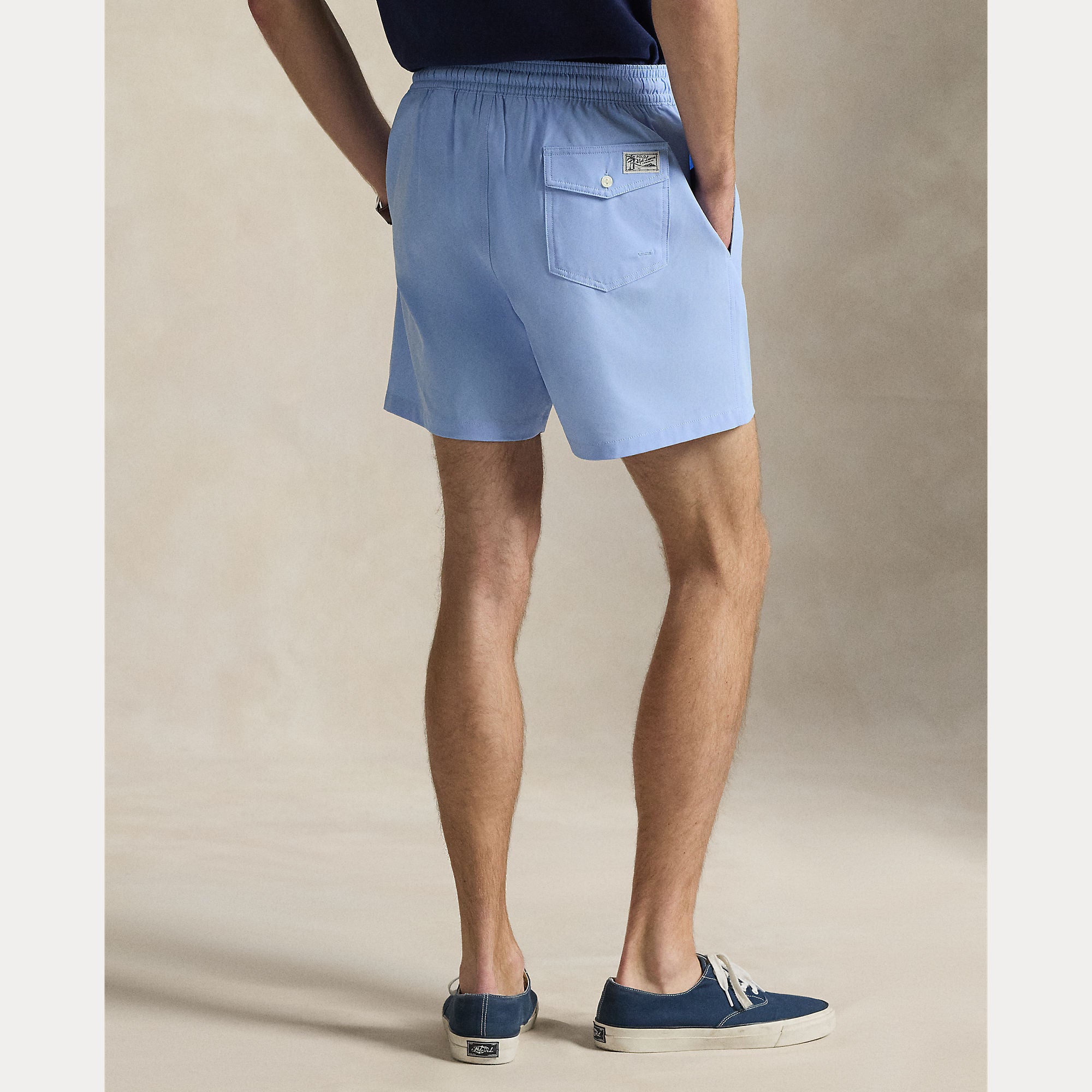 Polo Ralph Lauren miesten uimashortsit Traveler Mid Trunk, vaaleansininen