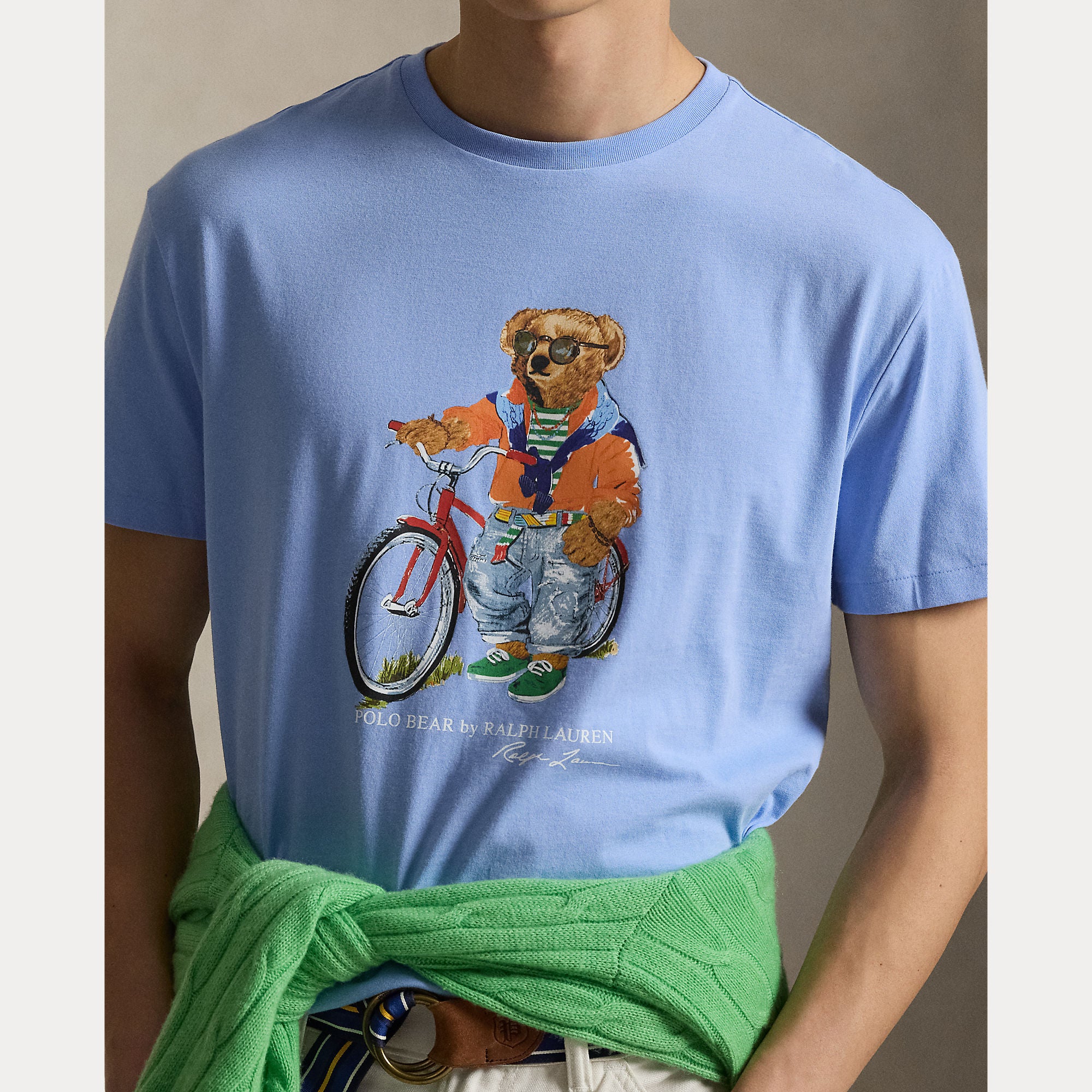 Polo Ralph Lauren miesten T-paita Polo Bear, Vaaleansininen