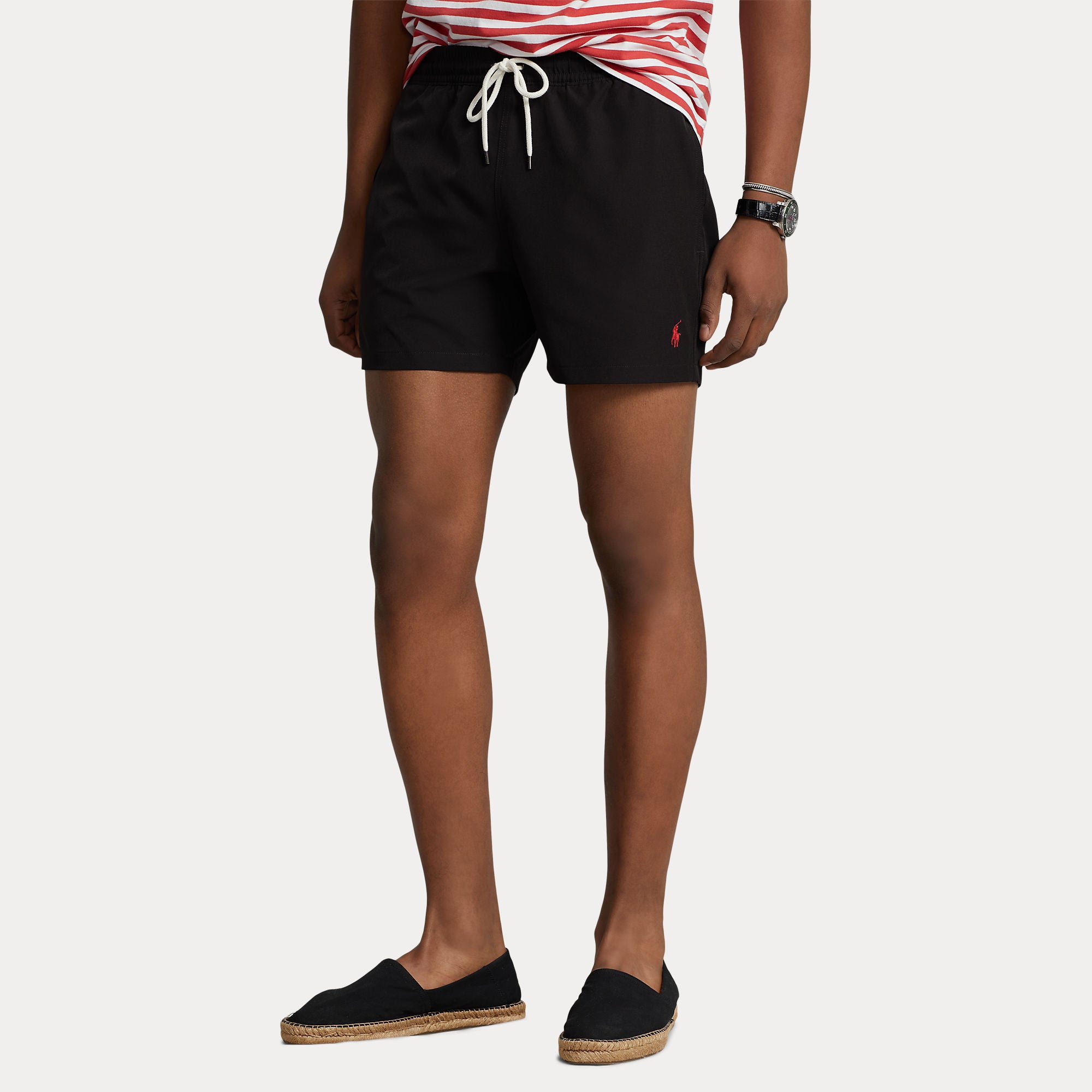 Polo Ralph Lauren miesten uimashortsit Traveler-Mid-Trunk, Musta