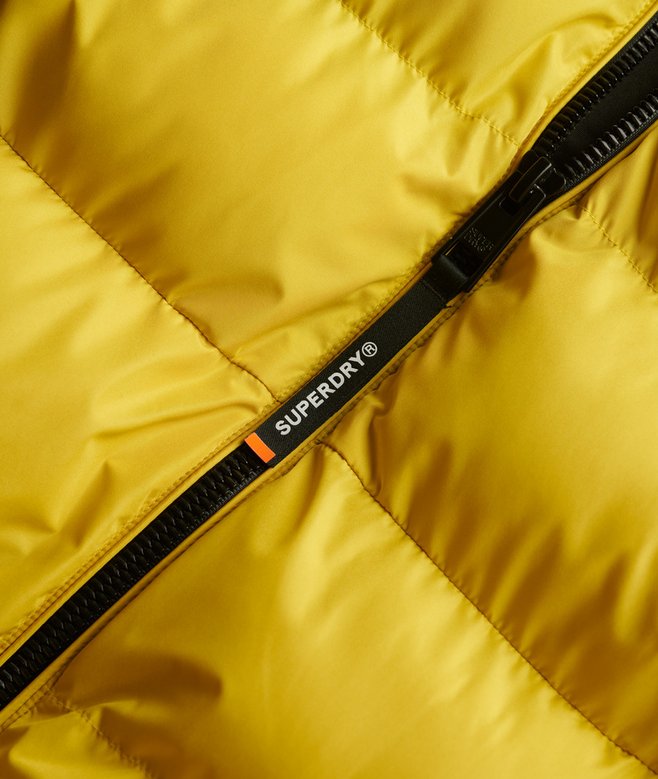 Superdry Miesten Talvitakki, Hooded Sports Puffer Jacket  KELTAINEN