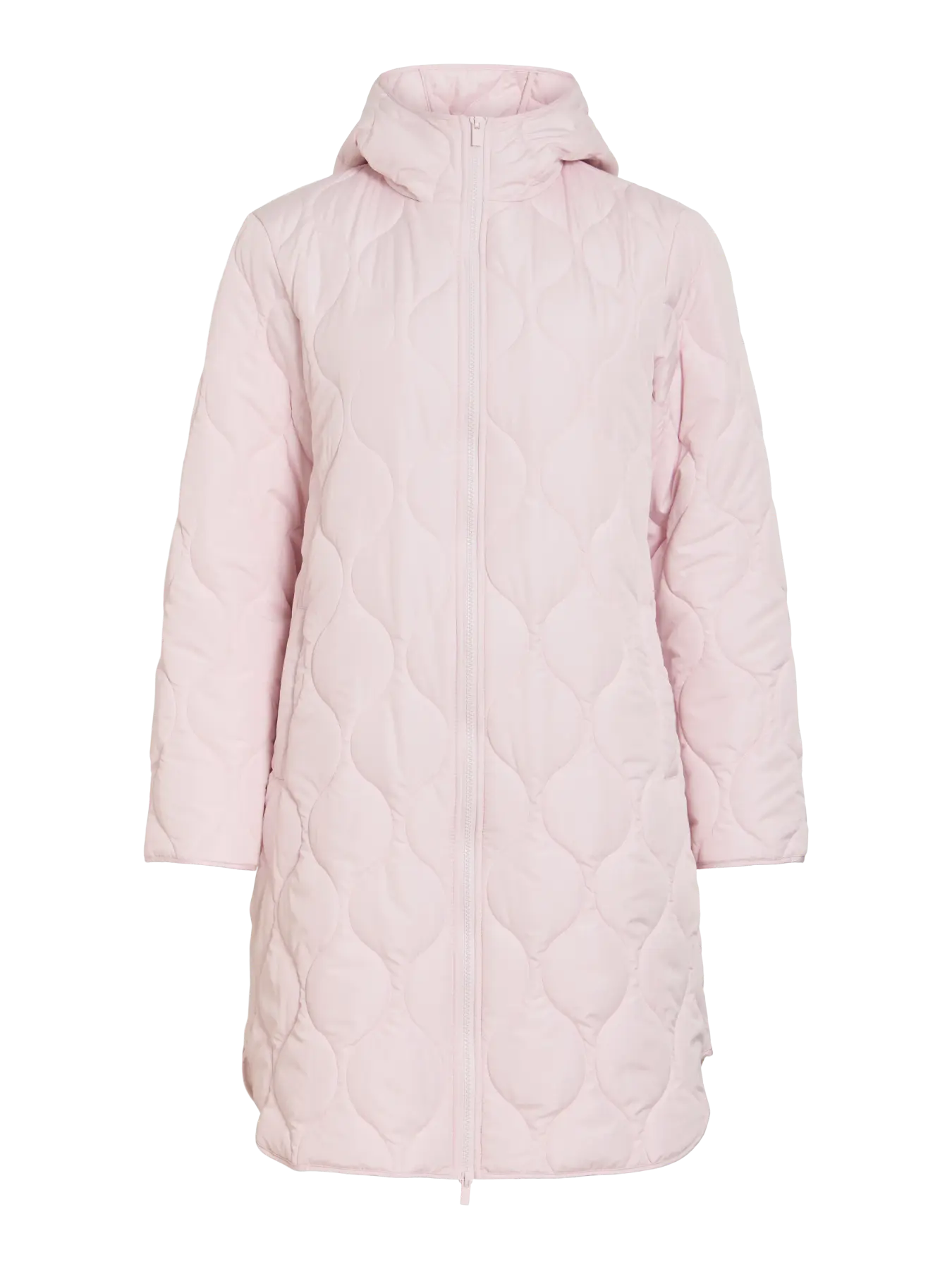 Vila naisten tikkitakki Viquila Hooded Onion Coat, Ballet Slipper