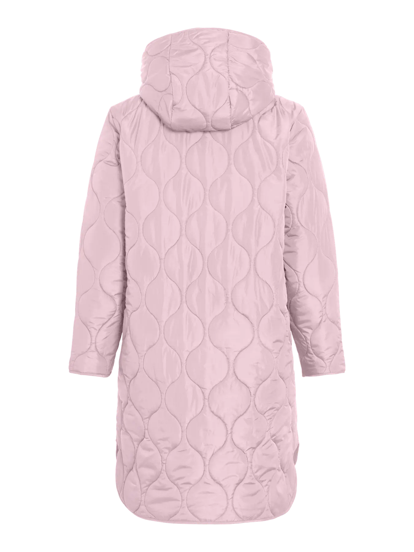 Vila naisten takki VIQUILA L/S Hooded Onion Coat, Ballet Slipper