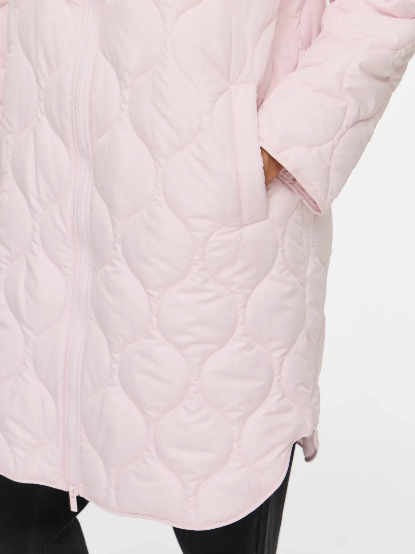 Vila naisten tikkitakki Viquila Hooded Onion Coat, Ballet Slipper