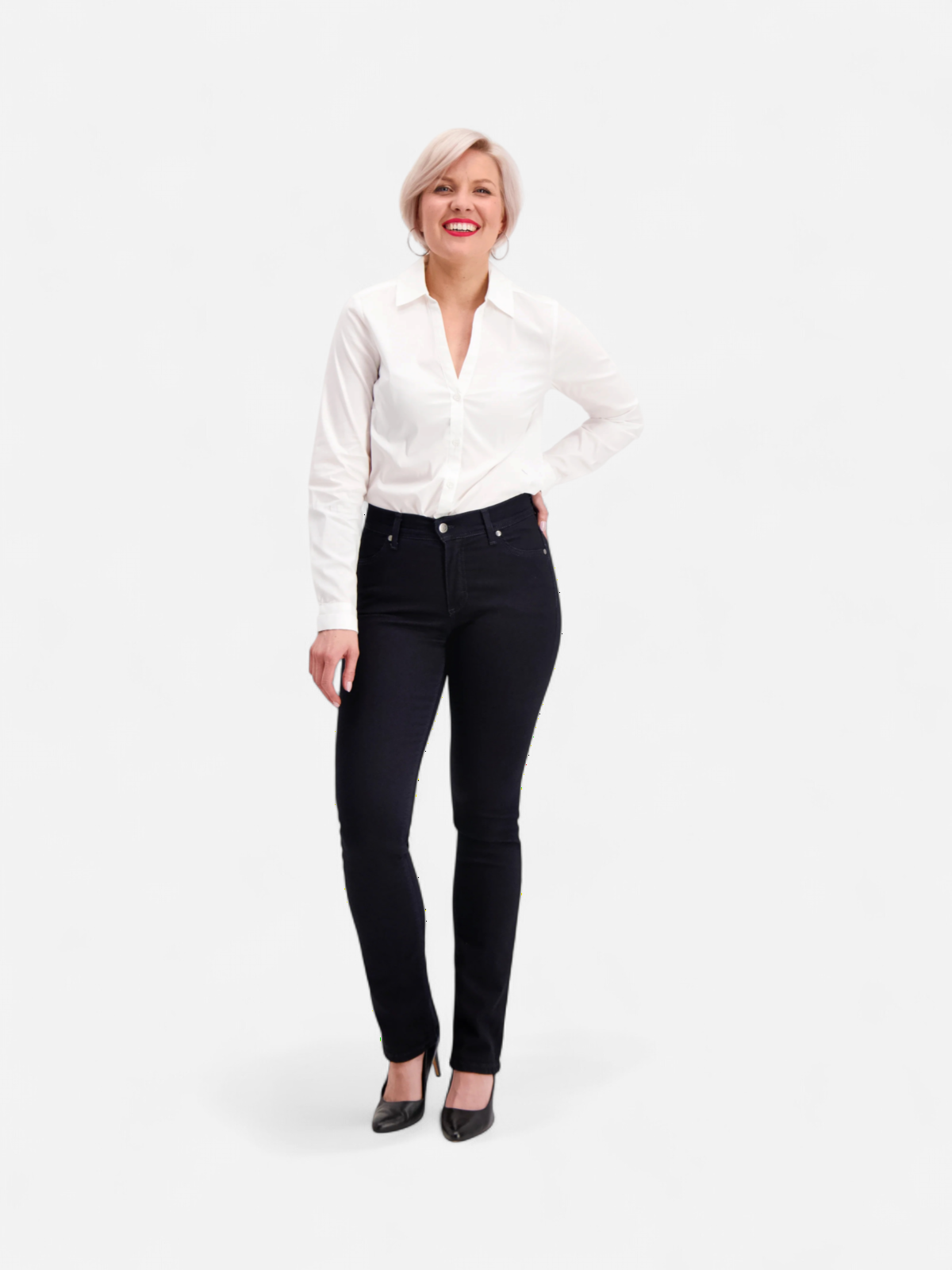 Very Nice Naisten Farkut, Emily 8411 Straight Fit Indigo - Kekäle.fi