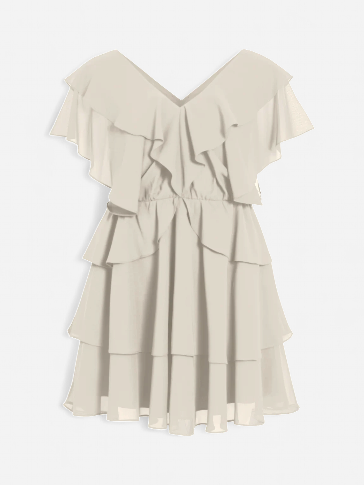 Vila naisten mekko Vifalia Short Sleeved Short Dress, Birch - Kekäle.fi