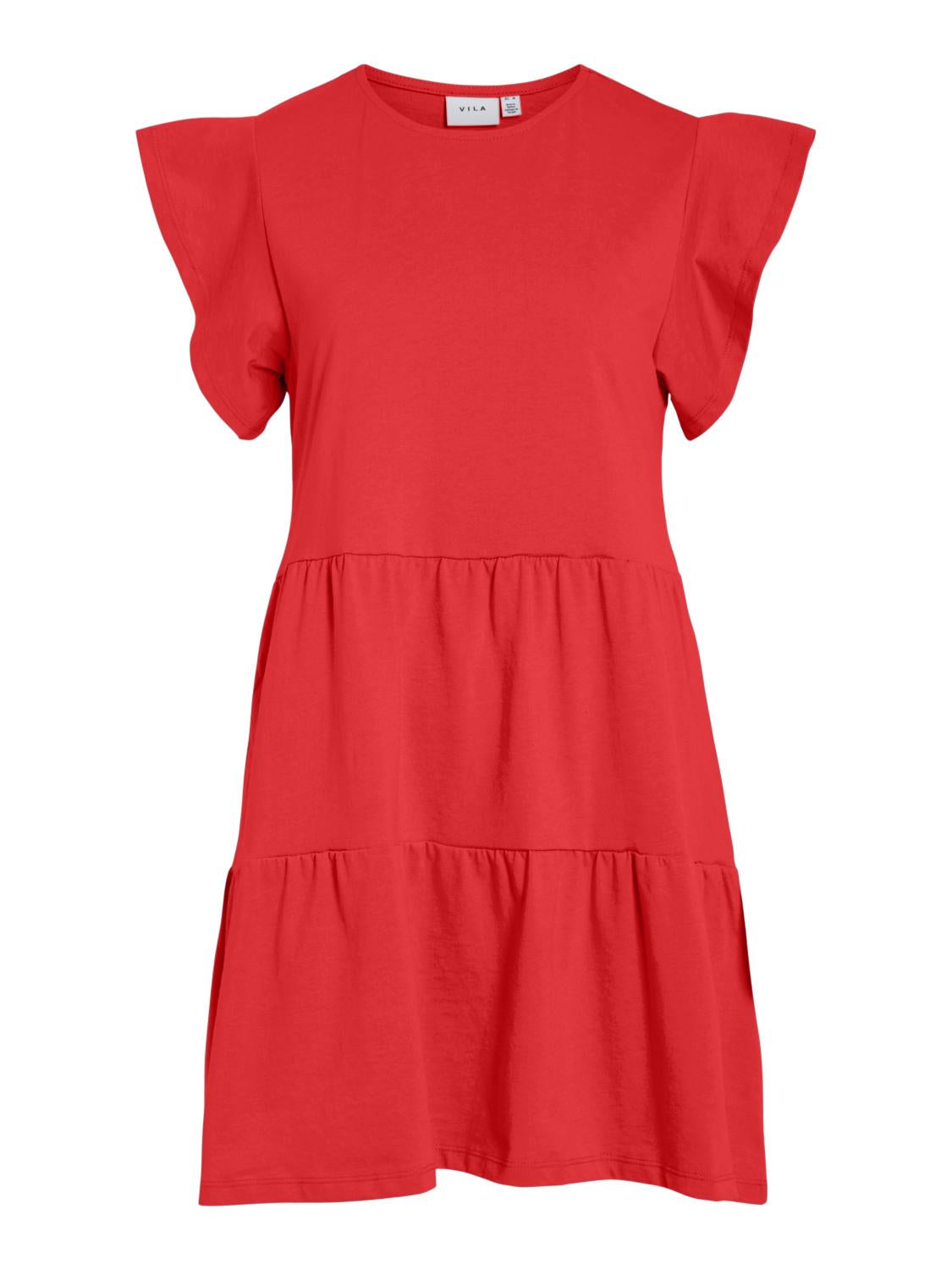 vila-naisten-mekko-visummer-ss-dress-punainen-1