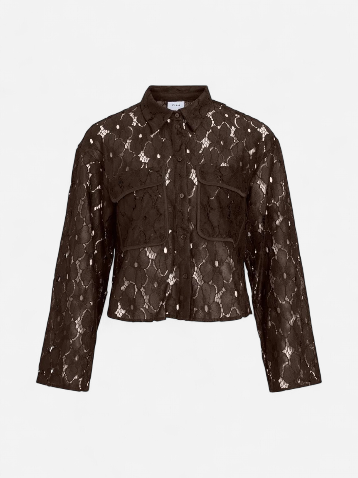 Vila naisten paitapusero Vitonato Shirt, Coffee Bean - Kekäle.fi