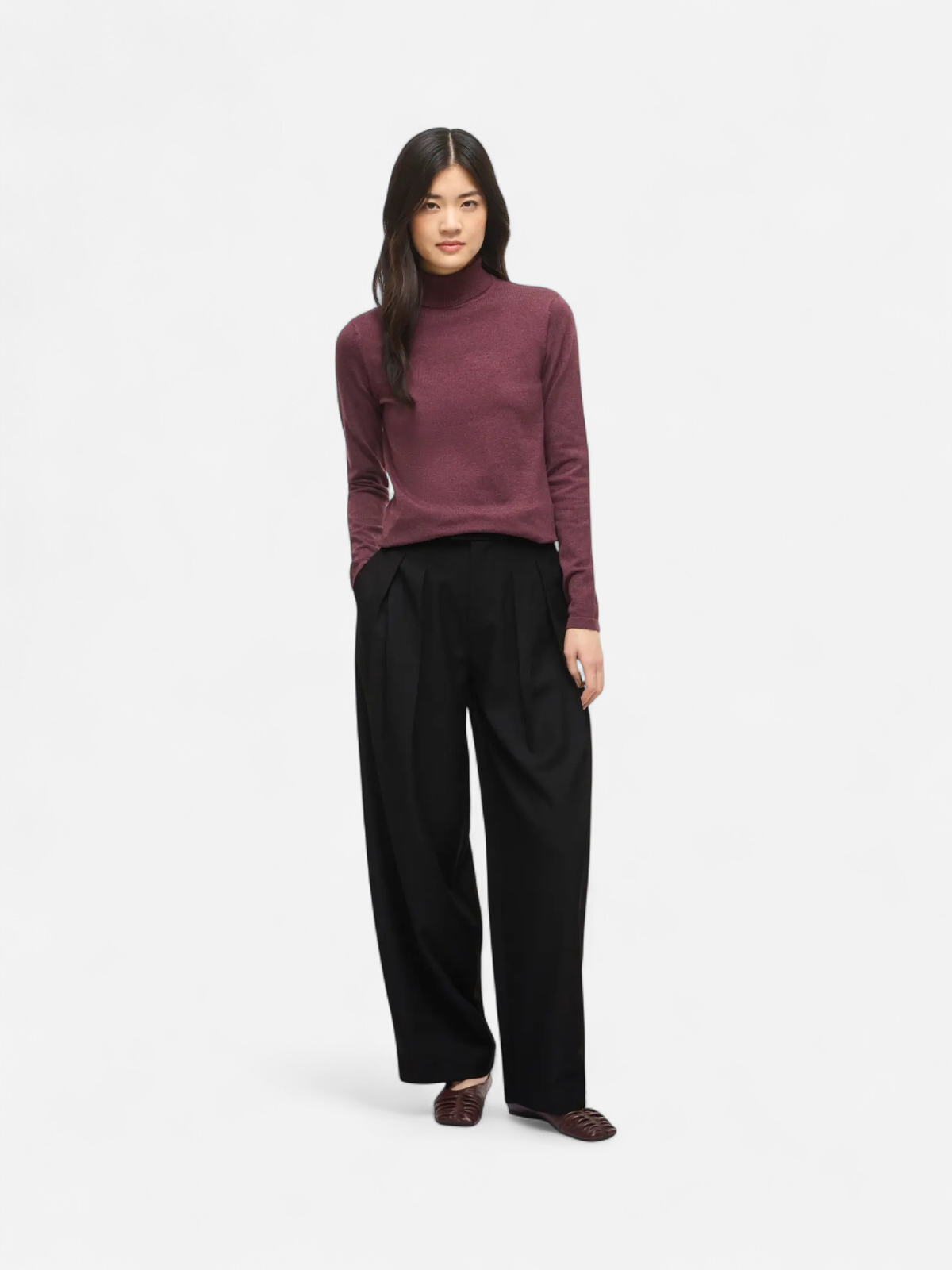 VIMALU ROLLNECK L/S KNIT TOP NOOS Port Royale - Kekäle.fi