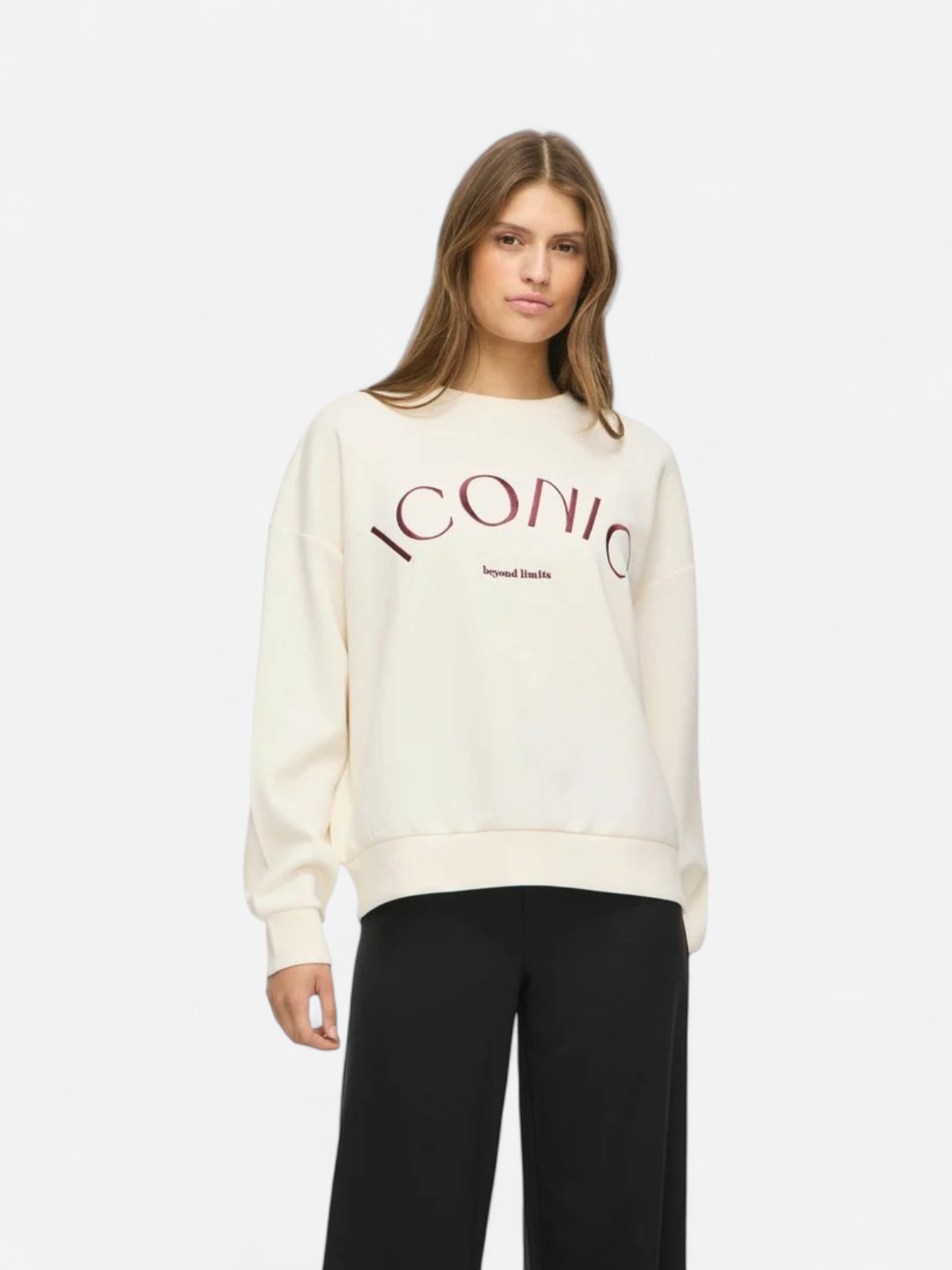 Vila naisten collegepaita Vireflect Round Neck Sweatshirt, Birch - Kekäle.fi
