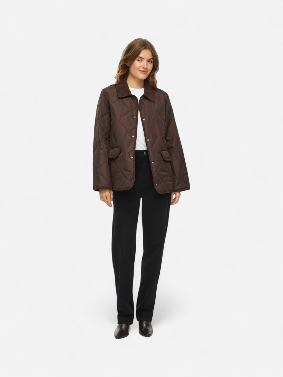 VITATE L/S QUILT DETAIL JACKET - NOOS Coffee Bean TONE IN TONE - Kekäle.fi