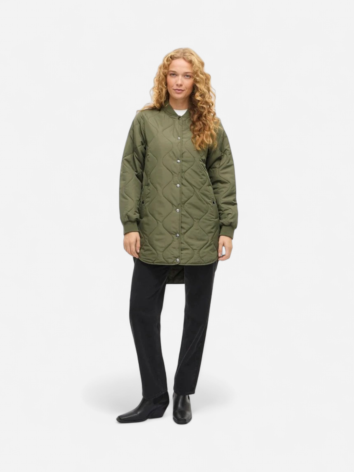 Vila naisten tikkitakki VITate Quilt Jacket, Olivine - Kekäle.fi