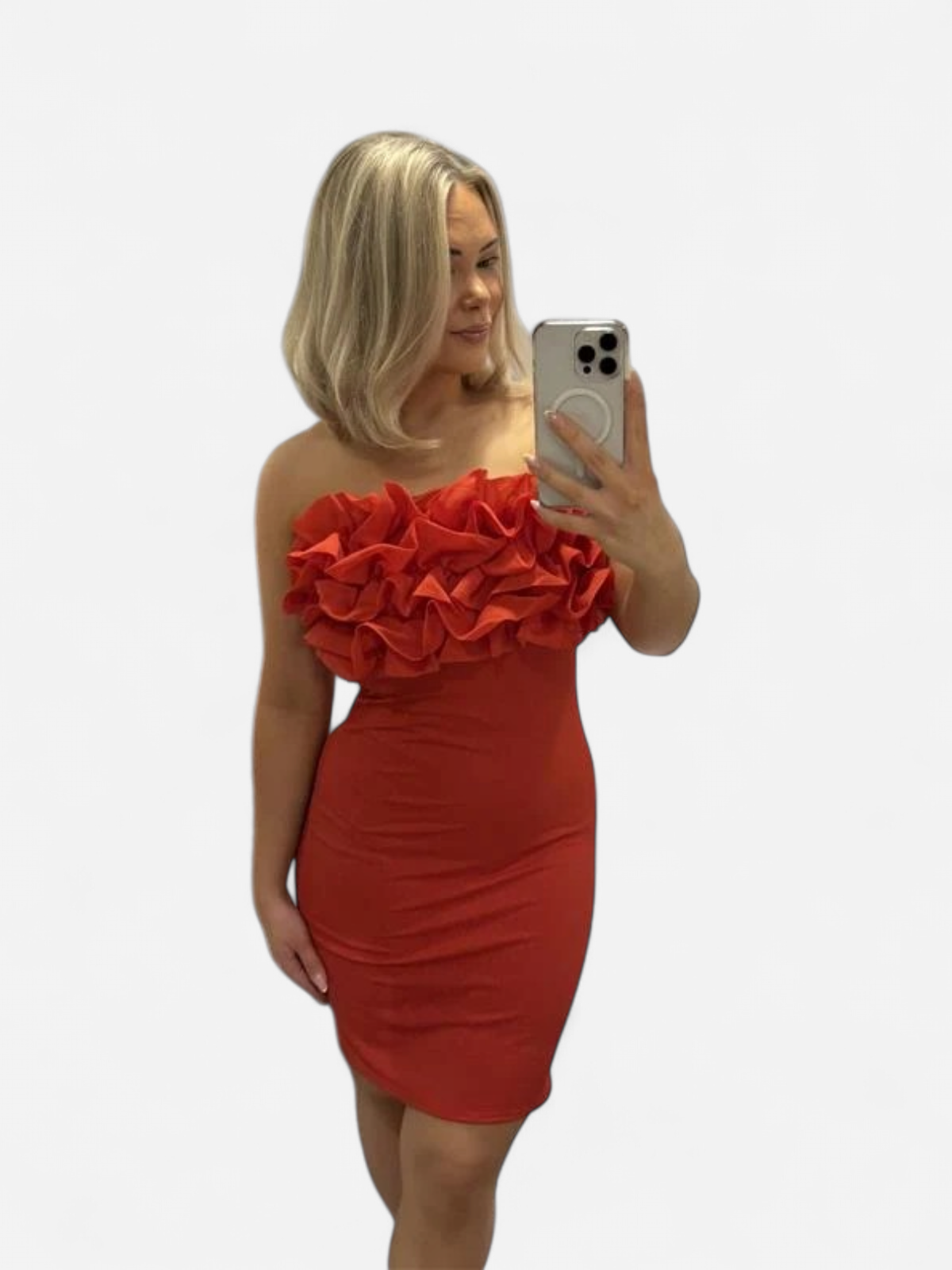 Vila mekko VITOVE Short Tube Dress, punainen - Kekäle.fi