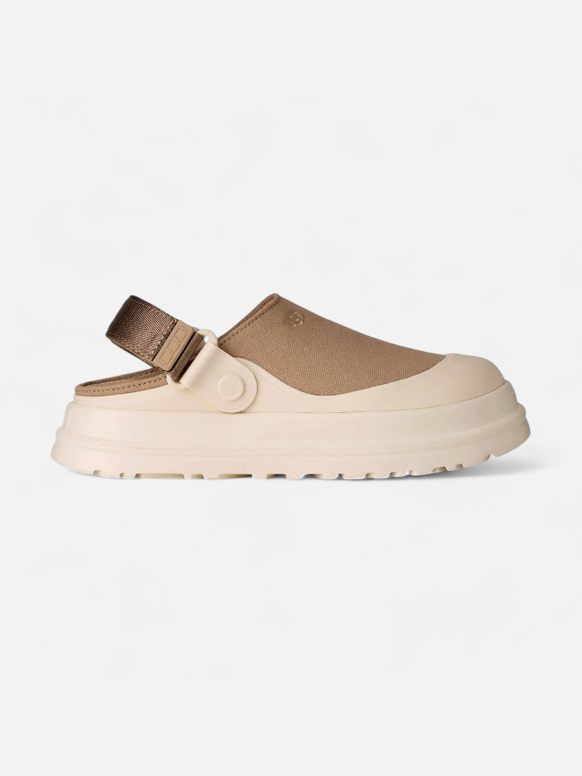 UGG naisten kengät W Goldenglow Canvas Clog, vaalea beige - Kekäle.fi