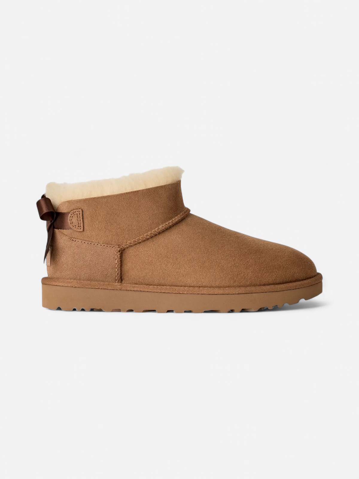 UGG naisten nilkkurit Ultra Mini Bailey Bow Boot, Chestnut - Kekäle.fi