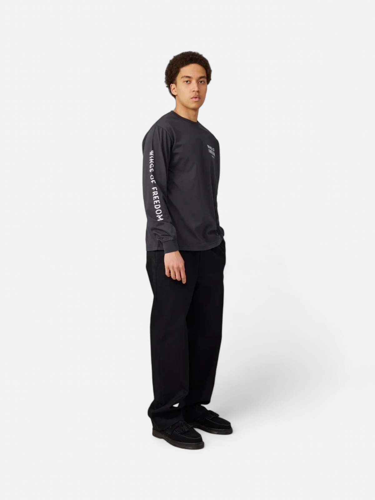 Makia miesten pitkähihainen paita Wings Long Sleeve, musta - Kekäle.fi