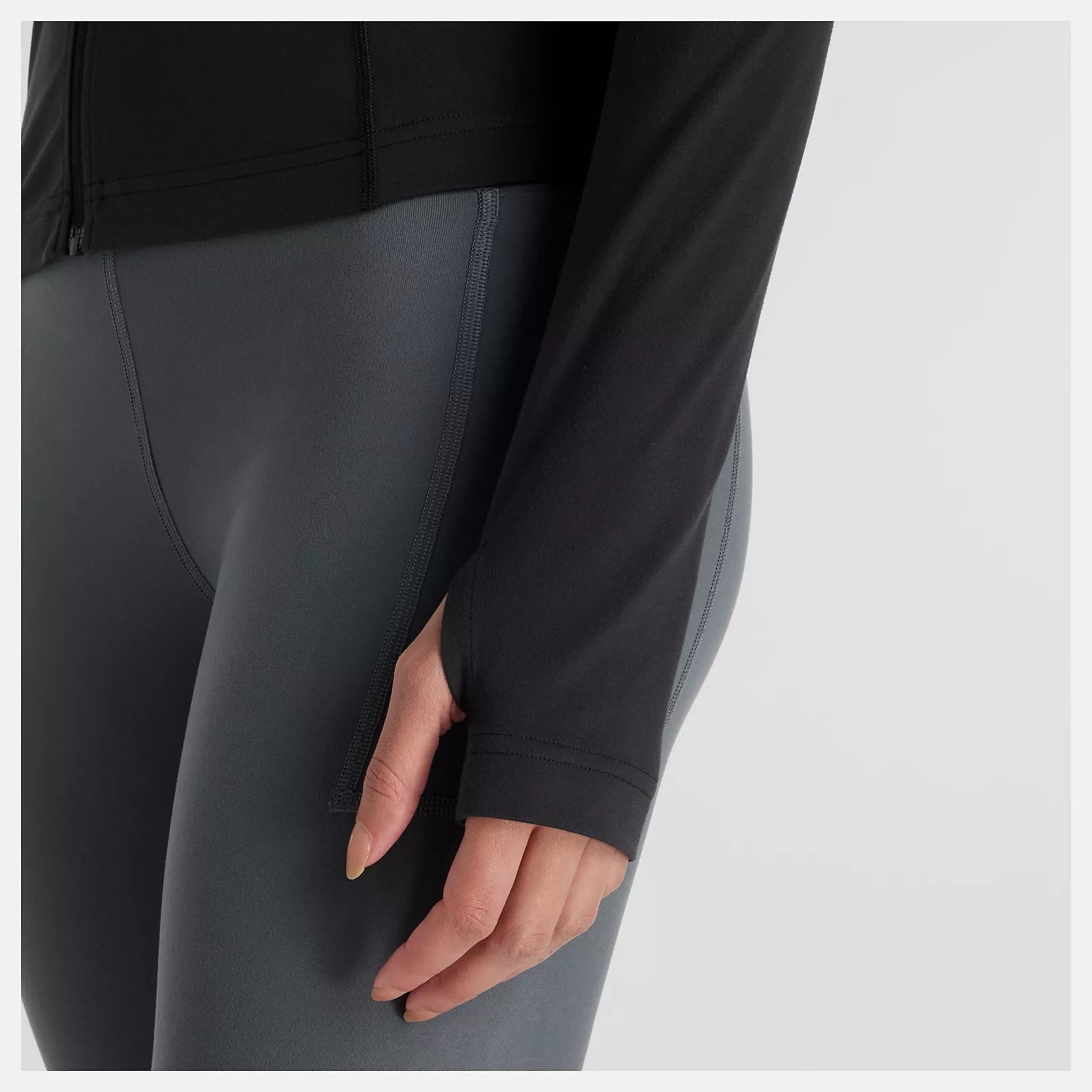 New Balance naisten paita NB Harmony Fitted Full Zip, musta