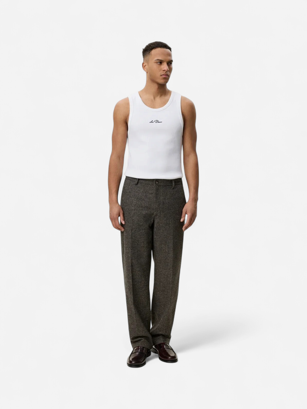 WOOL MELANGE SLACK PANTS KESKIRUSKEA - Kekäle.fi