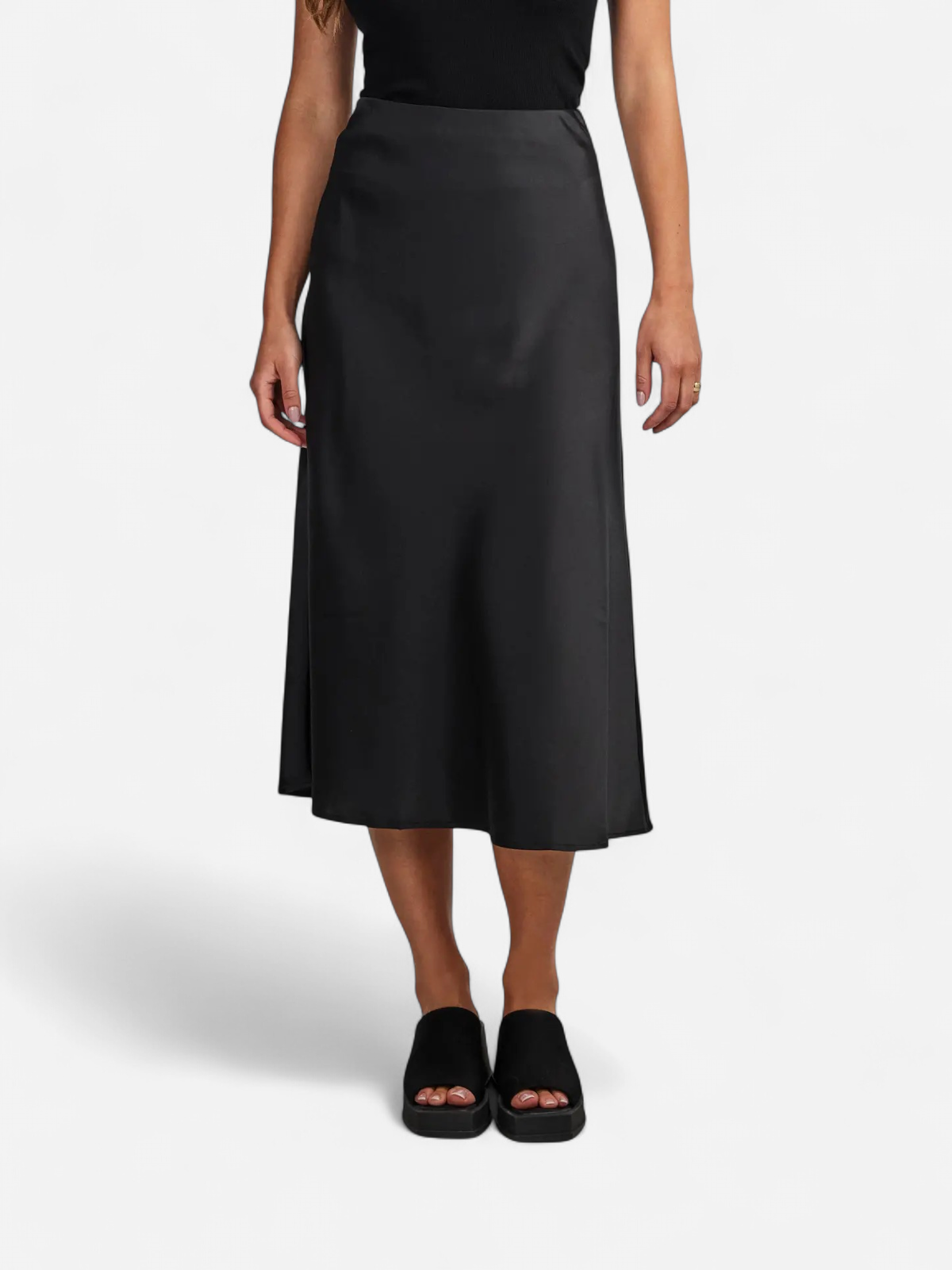 Y.A.S hame, YASPELLA HW MIDI SKIRT Black - Kekäle.fi