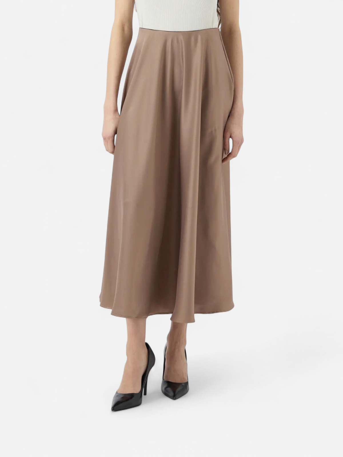 Y.A.S naisten hame, YASPELLA HW VOLUME ANKLE SKIRT Fungi - Kekäle.fi