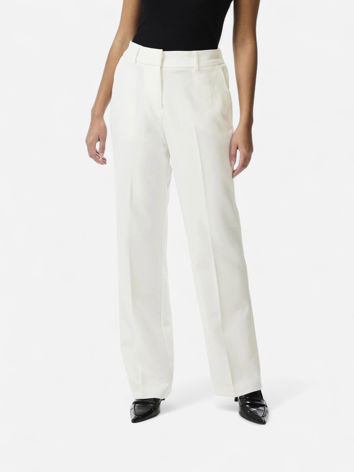Y.A.S Naisten Housut, YASLIKKA HW PANTS Valkoinen - Kekäle.fi
