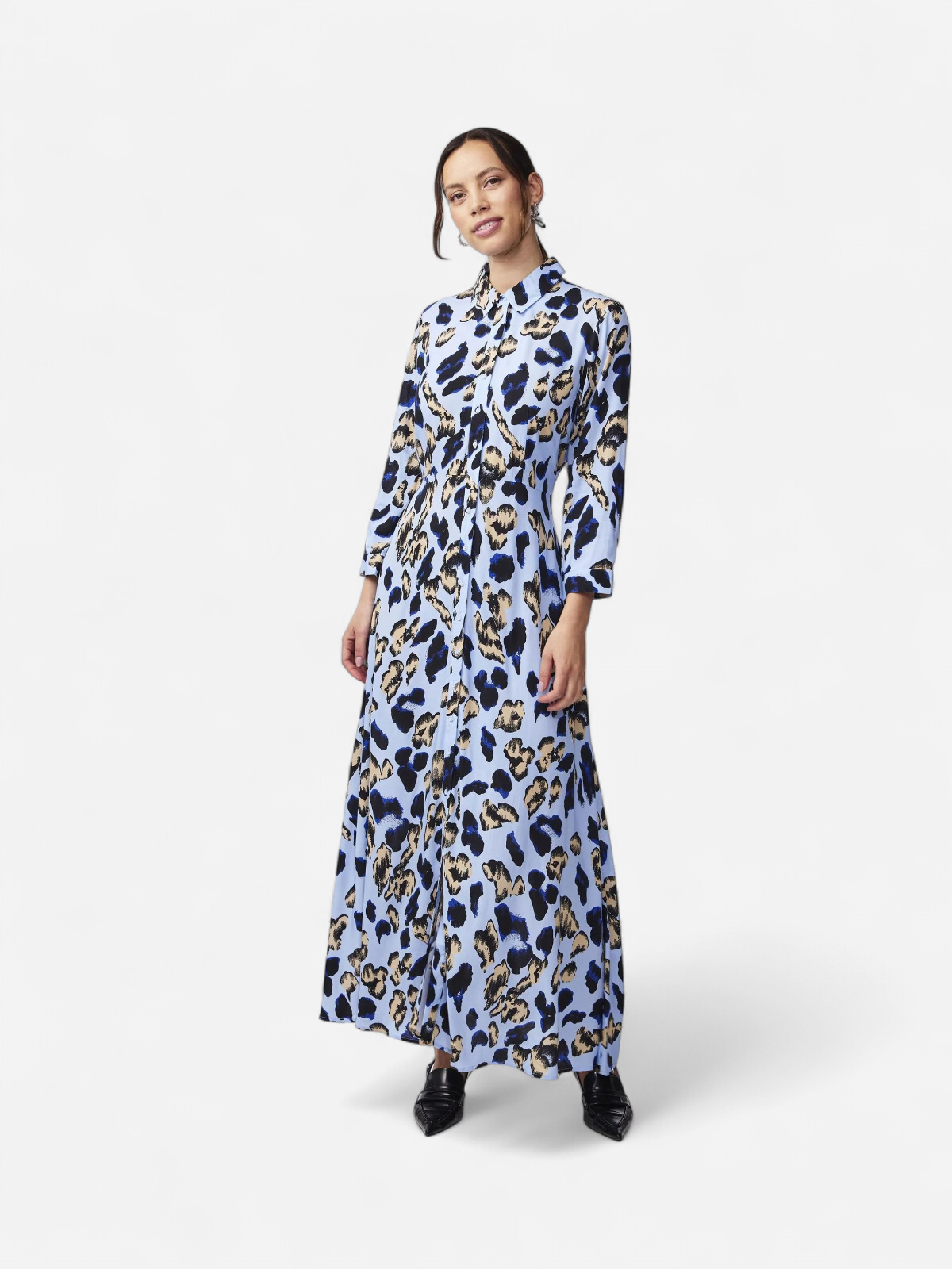 Y.A.S Naisten Maksimekko YASSAVANNA LONG SHIRT DRESS Vaaleansininen - Kekäle.fi