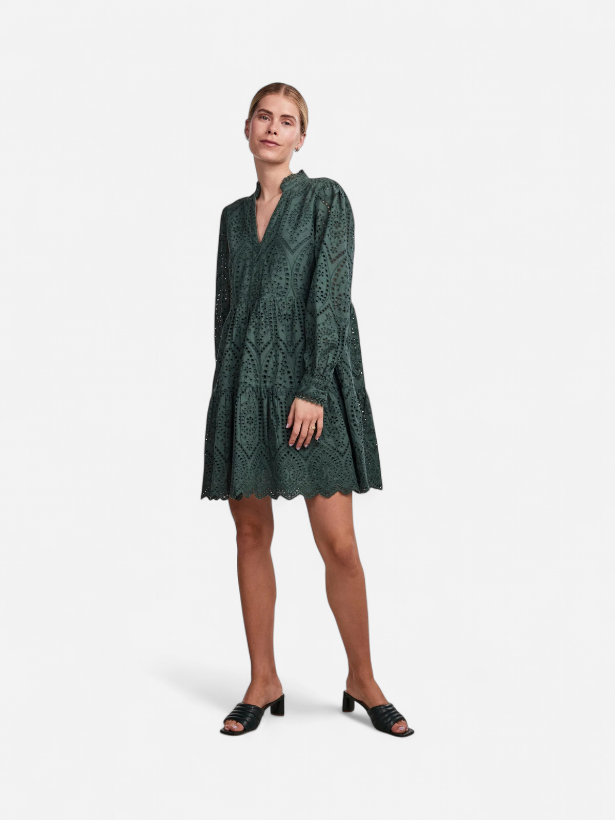 Y.A.S Naisten Mekko YASHOLI LS DRESS S Khaki - Kekäle.fi