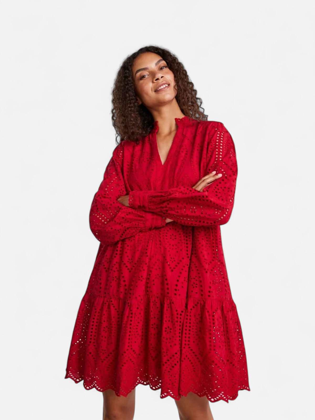 Y.A.S Naisten Mekko YASHOLI LS DRESS S Punainen - Kekäle.fi