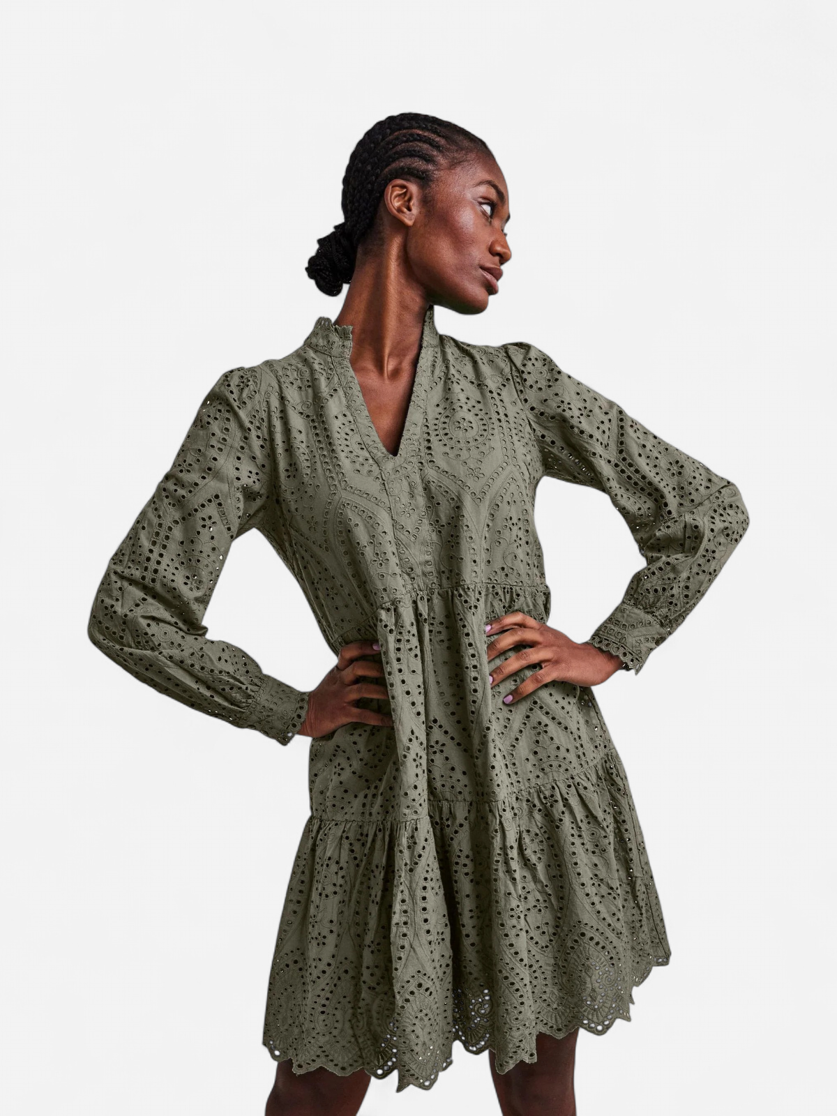 Y.A.S Naisten Mekko YASHOLI LS DRESS S Ruskeanharmaa - Kekäle.fi