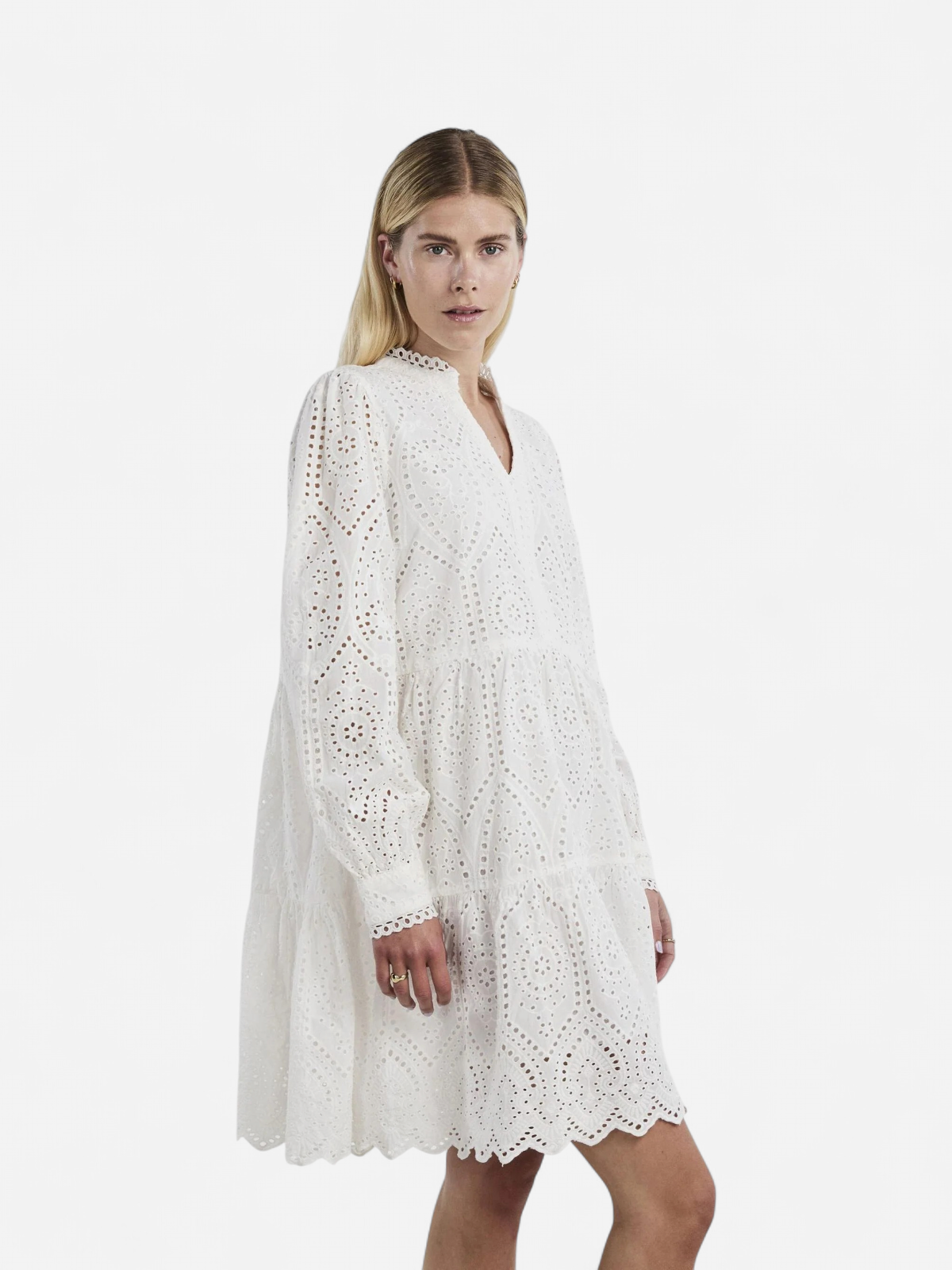 Y.A.S Naisten Mekko YASHOLI LS DRESS S Valkoinen - Kekäle.fi