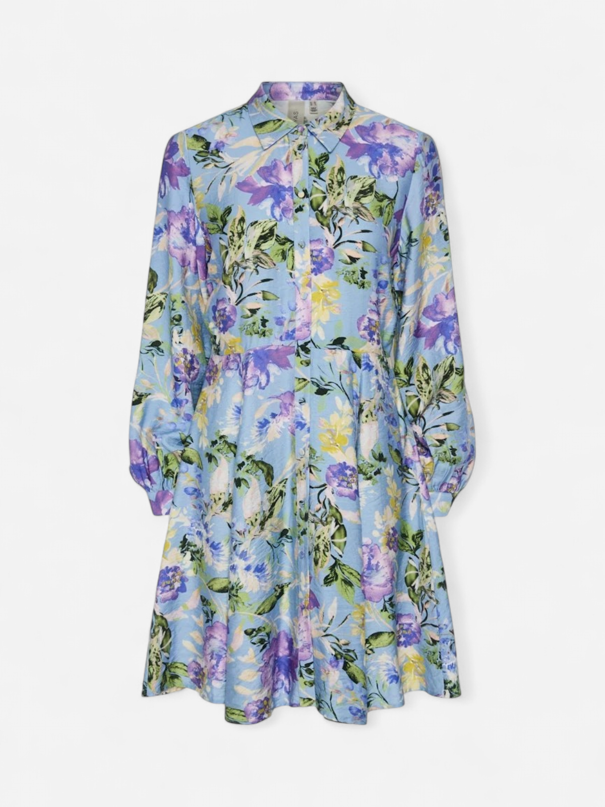 Y.A.S naisten mekko, YASKAYA LS SHIRT DRESS S Sininen Kuosi - Kekäle.fi