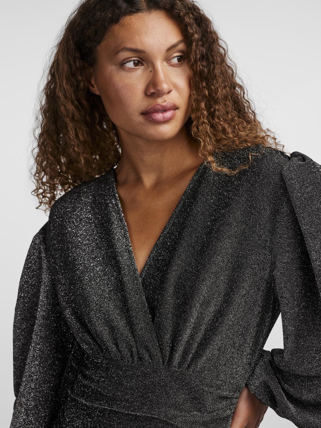 y-a-s-naisten-mekko-yastikka-ls-glitter-dress-noos-hopeanharmaa-3