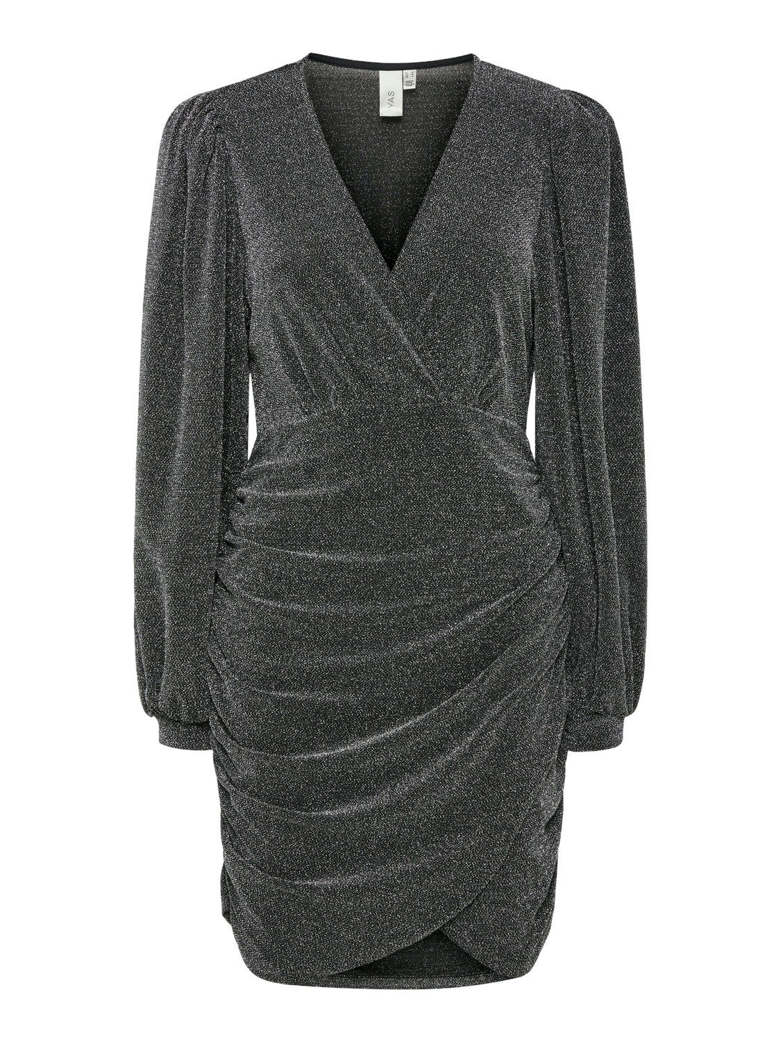 y-a-s-naisten-mekko-yastikka-ls-glitter-dress-noos-hopeanharmaa-5
