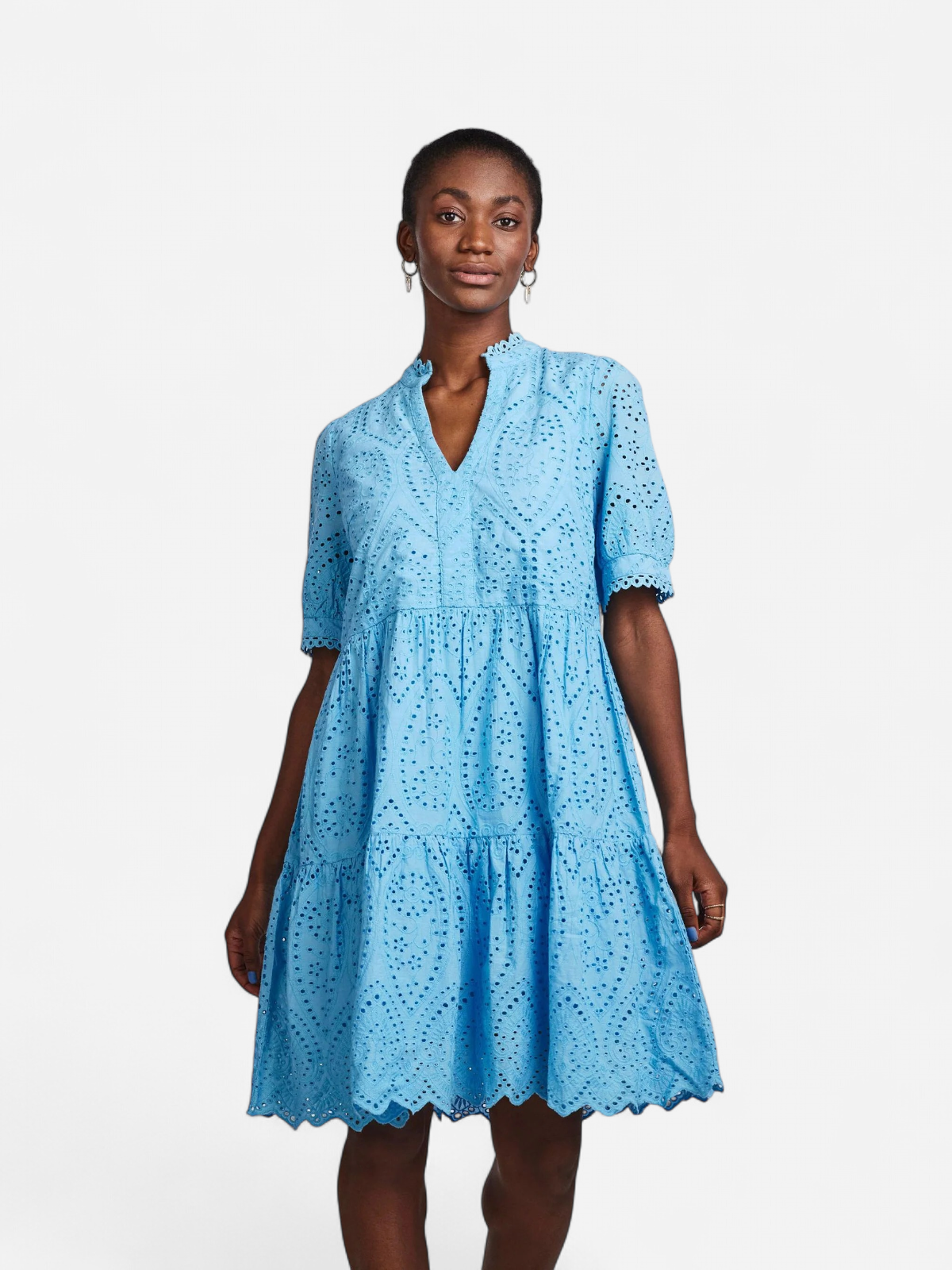 Y.A.S Naisten Minimekko YASHOLI SS DRESS Vaaleansininen - Kekäle.fi