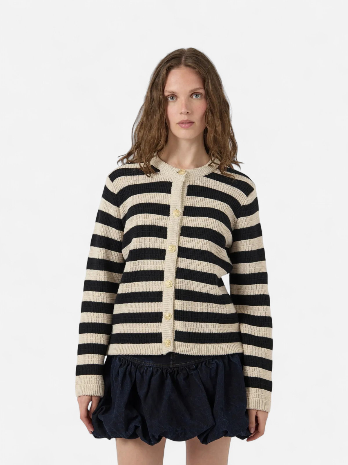 Y.A.S Naisten Neuletakki, Yassironi LS Knit Cardigan Birch - Kekäle.fi
