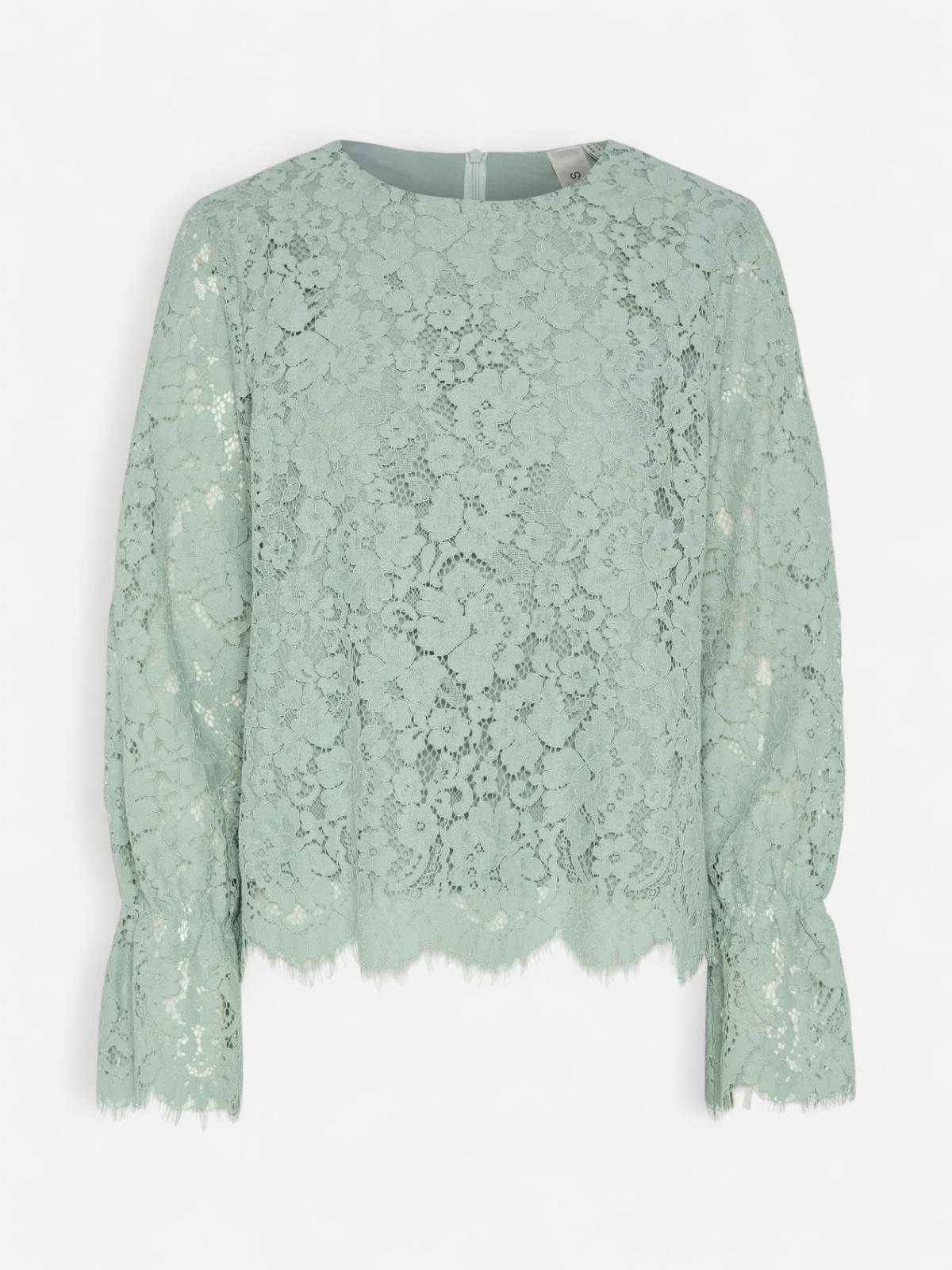Y.A.S naisten paita, YASPERLA LS LACE TOP S Vaaleanvihreä - Kekäle.fi
